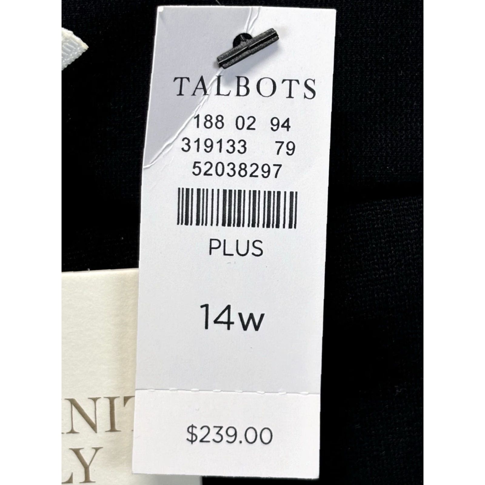 Talbots Talbots Dress Pants Pants 14W Plus Black Women’s Career Business Knit Rayon Flat Front Solid Solid Pattern Zip - Mens? Size 36" / US 14 / IT 50 - 8 Thumbnail
