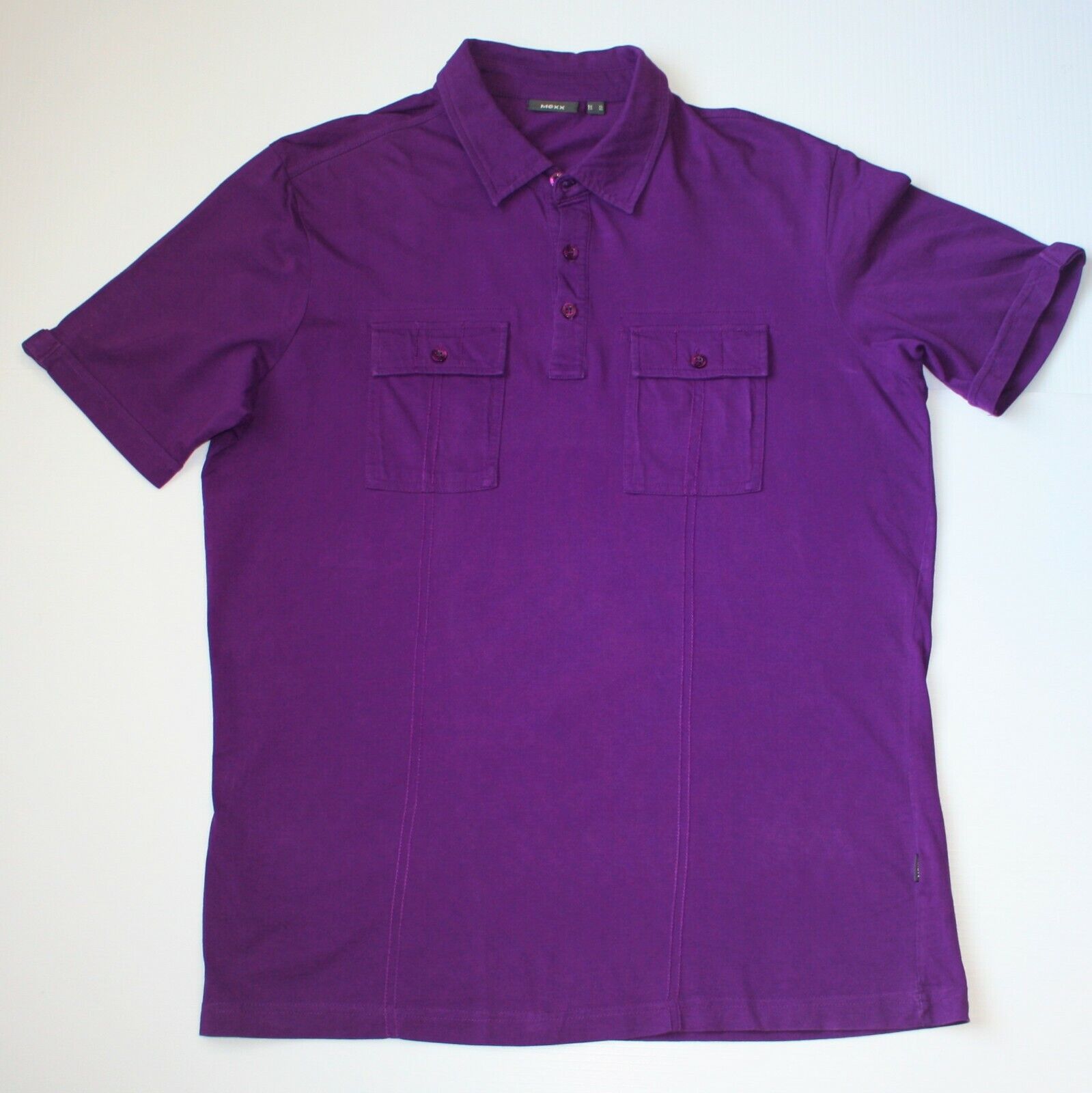 Mexx Slim Fit Purple Polo Shirt with Front Pockets size XL Size US XL / EU 56 / 4 - 1 Thumbnail