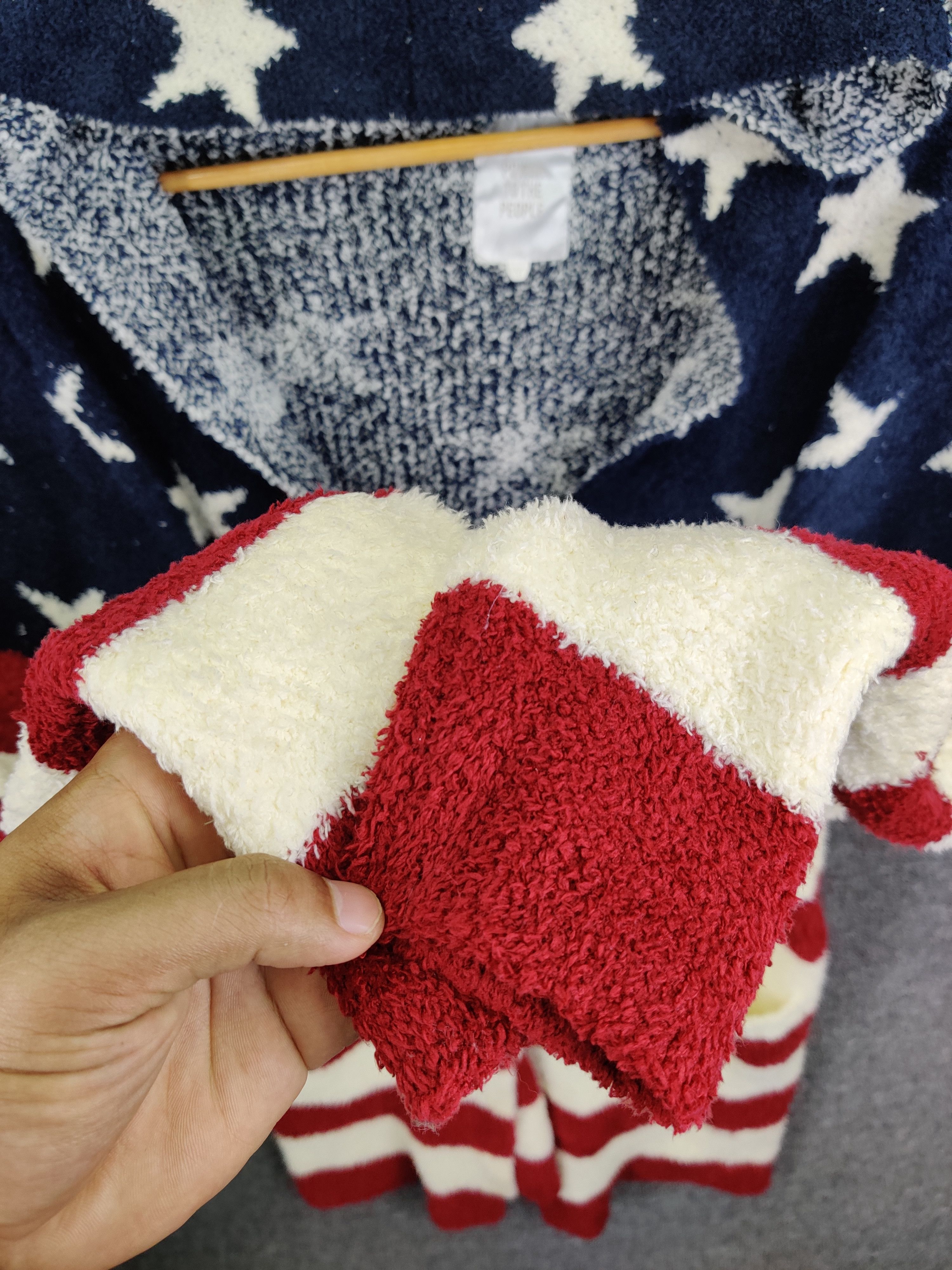 Japanese Brand Power Of The People USA Flag Cardigan Button Ups Size US M / EU 48-50 / 2 - 7 Thumbnail