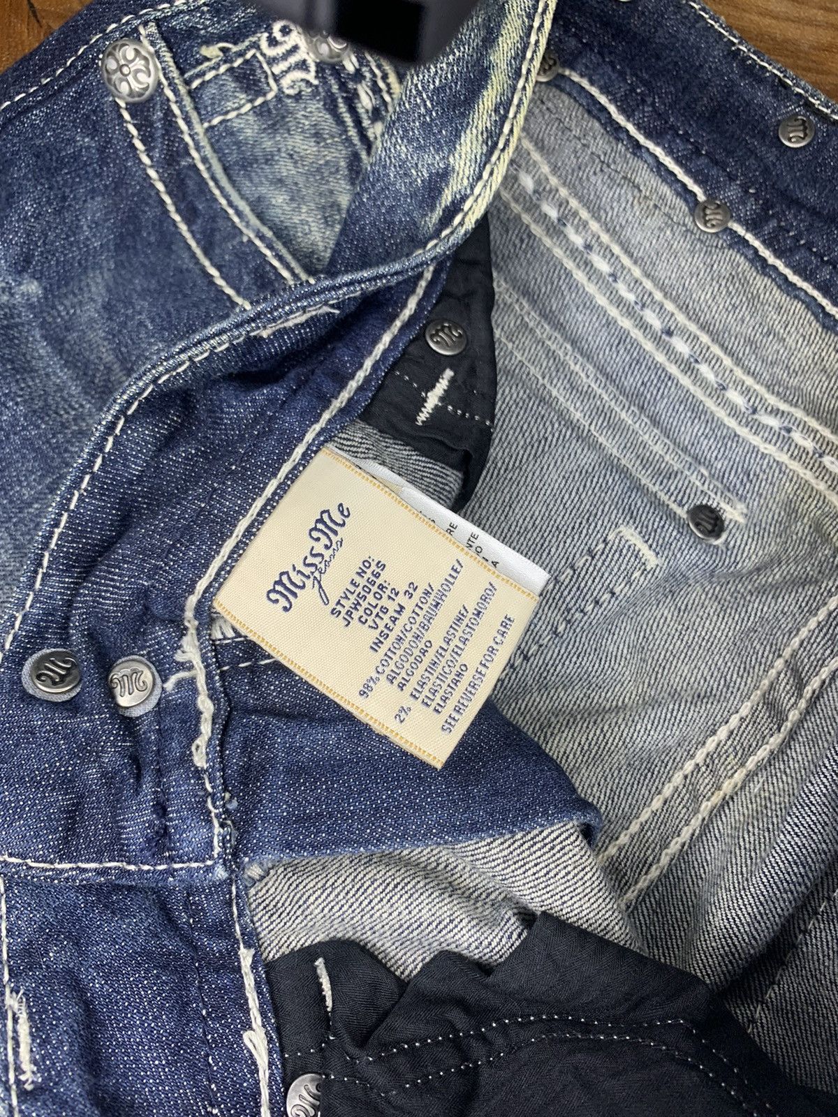 GOSTAR DE FUGA × Hysteric Glamour × Tornado Mart 2000s Missme contrast stitch mud wash flare jeans Size US 32 / EU 48 - 17 Thumbnail