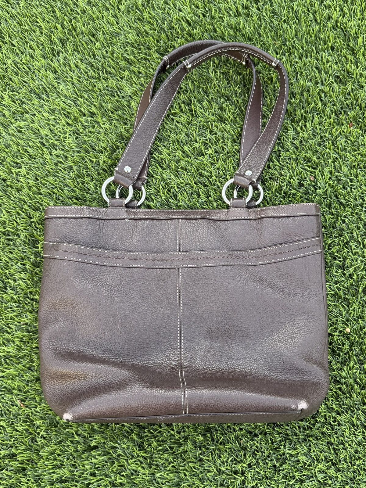 Coach Vintage y2k brown pebble leather Coach bag Size ONE SIZE - 3 Thumbnail