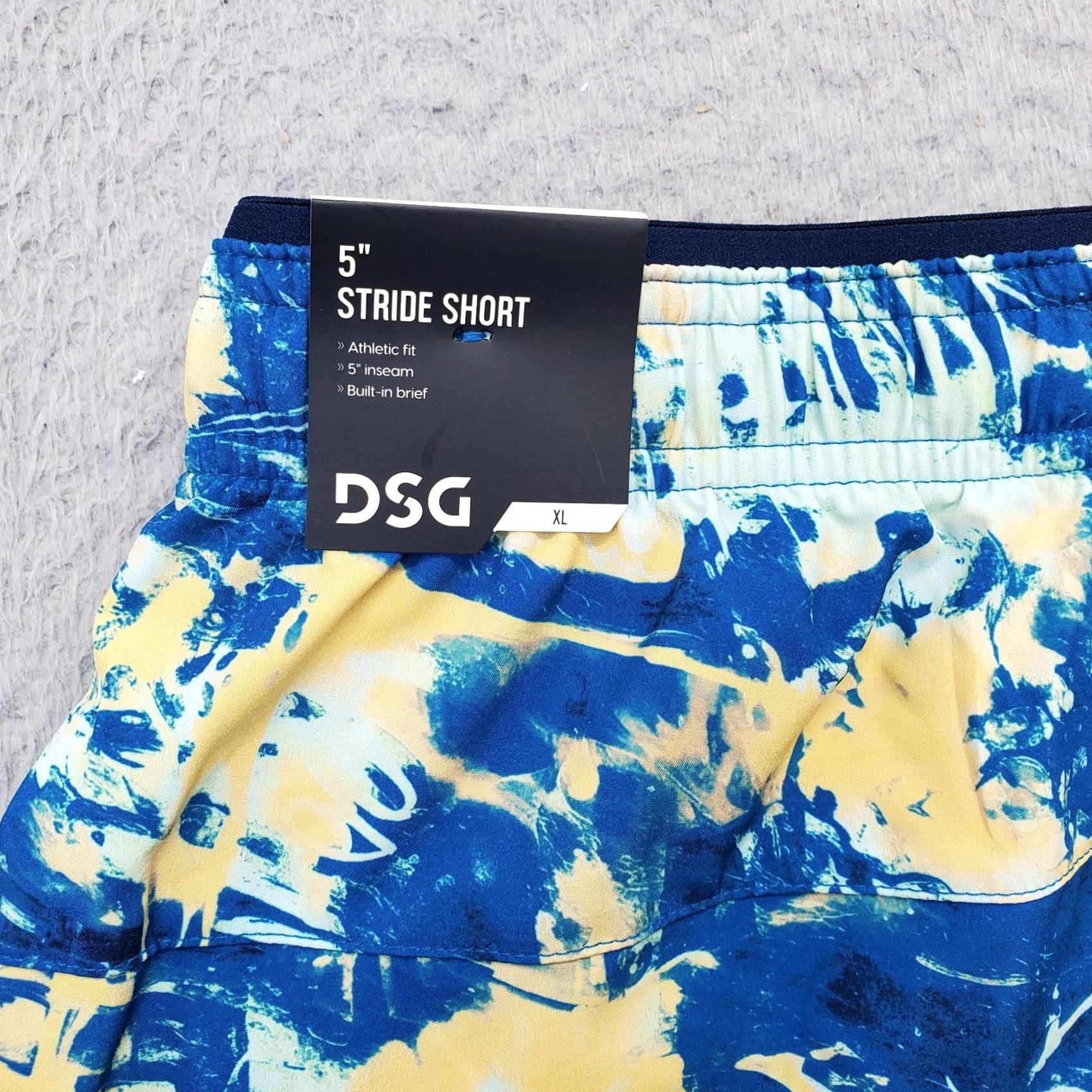 Vintage DSC Stride Shorts Mens XL Multi Tie Dye Athletic Fit Stretch Brief Lined Pull On Size US 36 / EU 52 - 8 Thumbnail