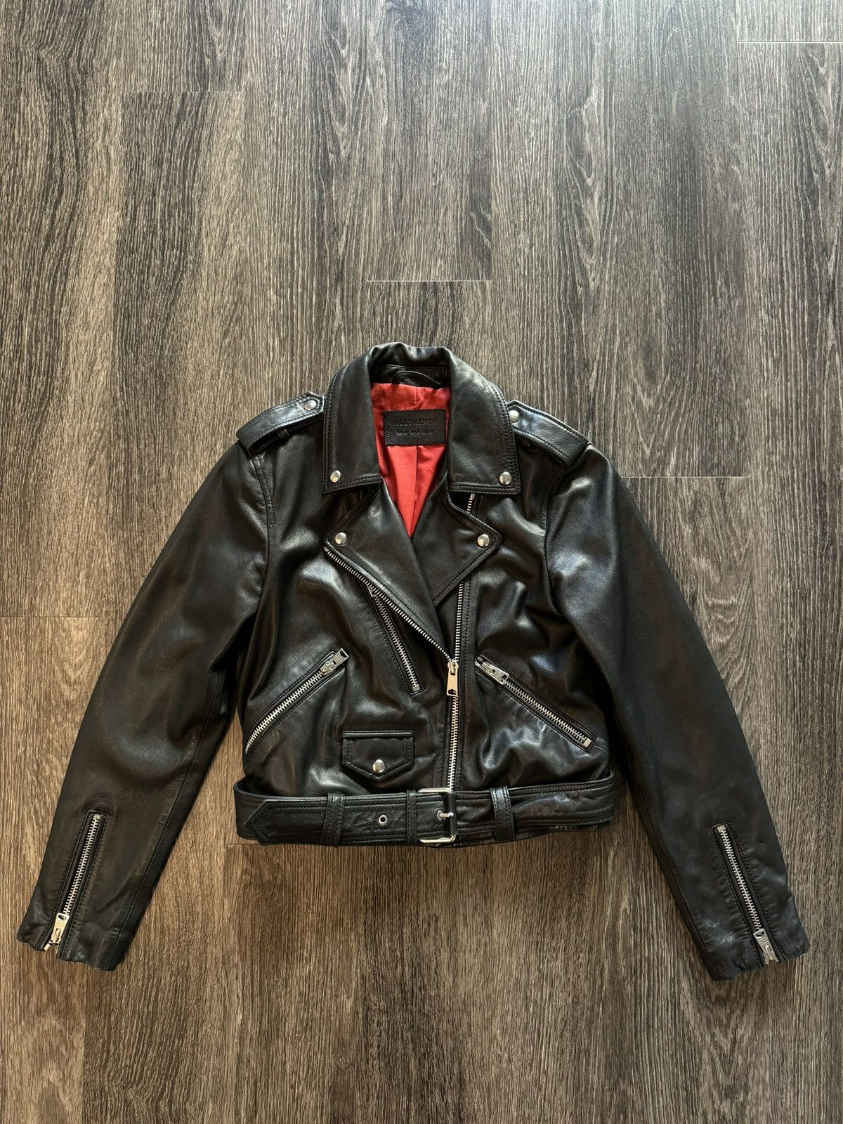 Allsaints All Saints Leather Jacket Size M / US 6-8 / IT 42-44 - 3 Thumbnail