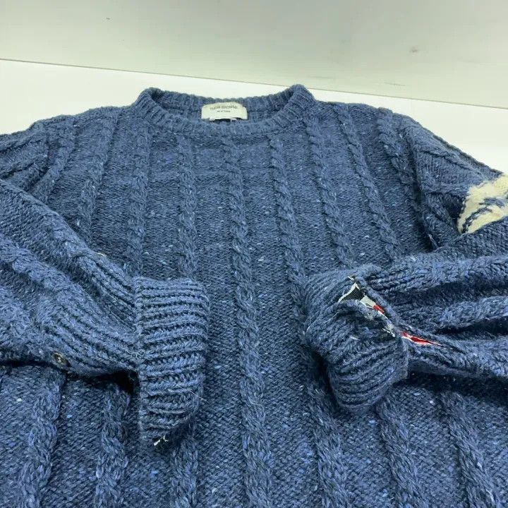 Thom Browne Thom Browne Classic Striped Crew Neck Sweater -2507 Size US L / EU 52-54 / 3 - 9 Thumbnail