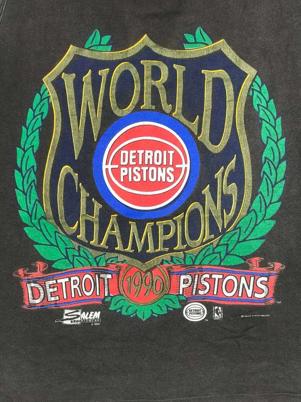 NBA vintage 1990 detroit pistons world champion nba Size US XL / EU 56 / 4 - 5 Thumbnail