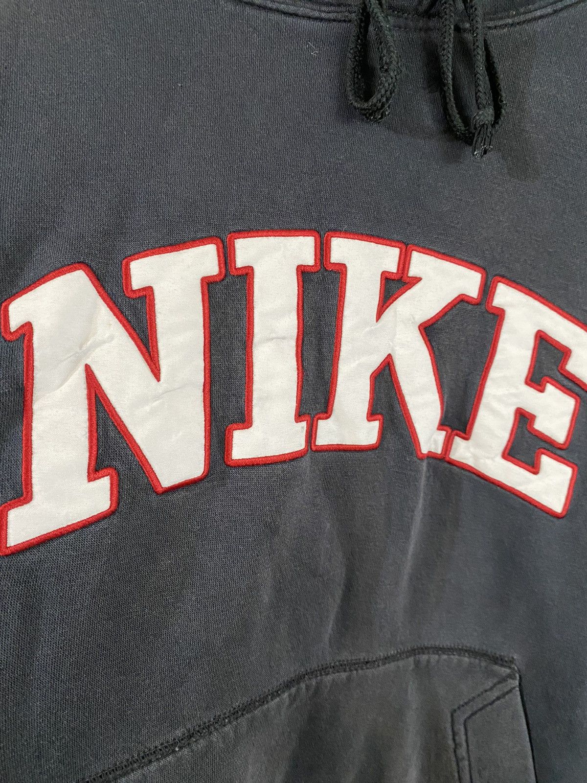 Nike × Vintage Vintage Nike Distressed Spellout Hoodie Big Logo Size US S / EU 44-46 / 1 - 9 Thumbnail
