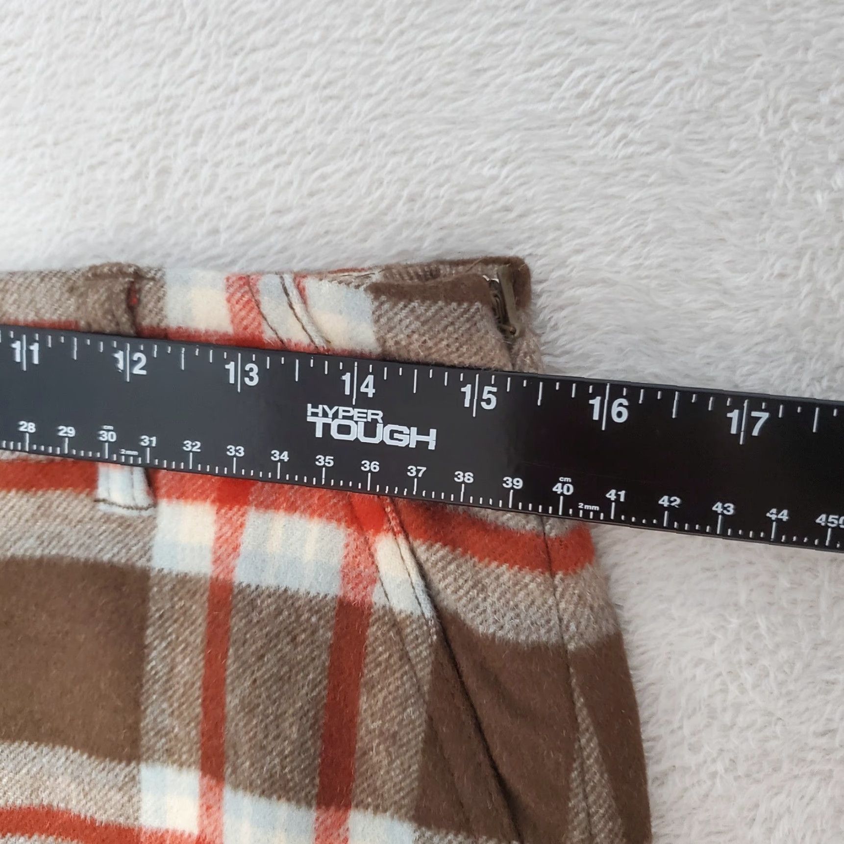 Eddie Bauer VINTAGE Eddie Bauer Skirt Womens 6 Brown Multi Plaid Wool Cashmere Blend Preppy Academia Pockets Lined Knee Length A-Line Mens? Size 28" / US 6 / IT 42 - 6 Thumbnail