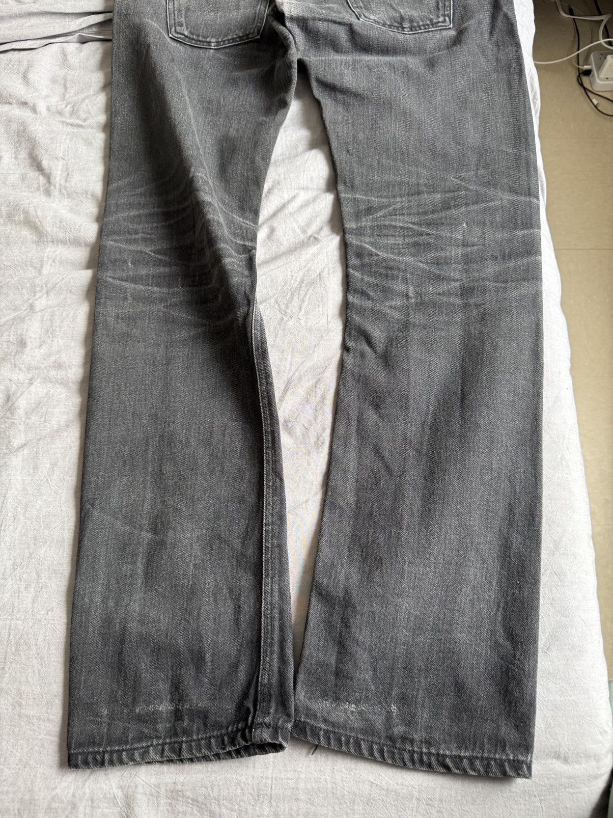 Nudie Jeans NUDIE JEANS DRY BLK SELVAGE THIN FINN DENIM JEANS BEAUTIFUL Size US 33 - 7 Thumbnail