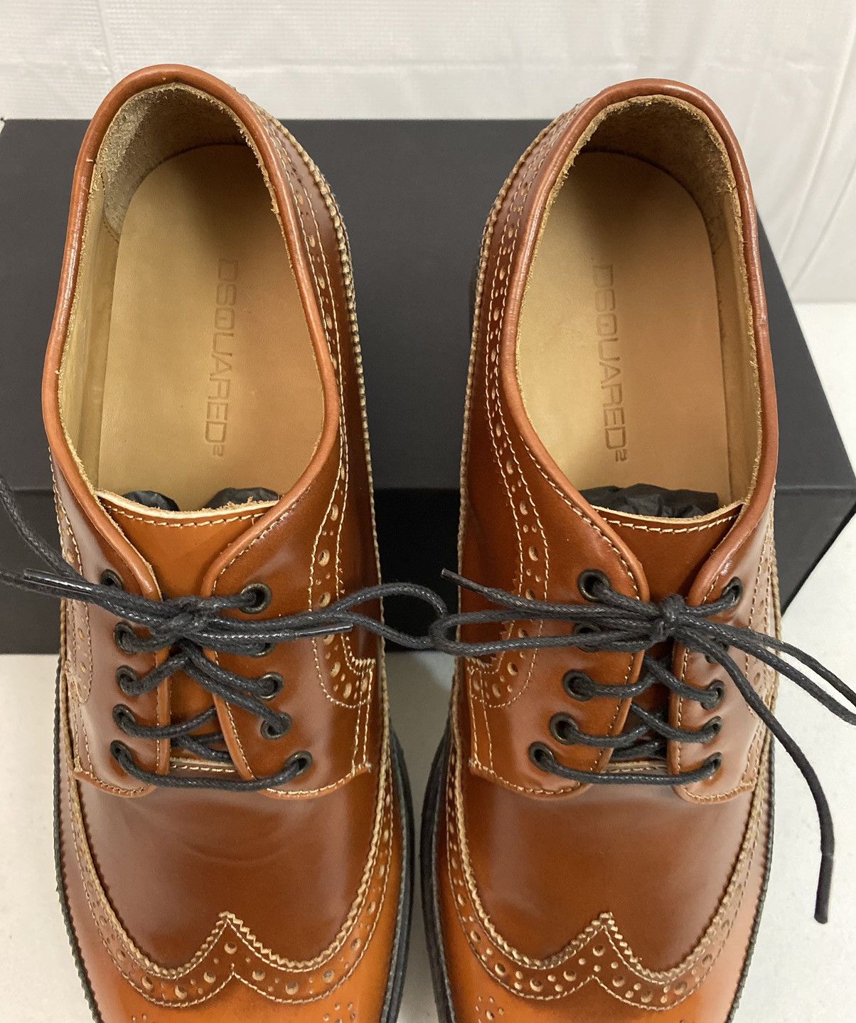 Dsquared2 Dsquared2 🇮🇹 Brown Leather Wingtip Mudguard Brogue 11 NEW Size US 11 / EU 44 - 9 Thumbnail