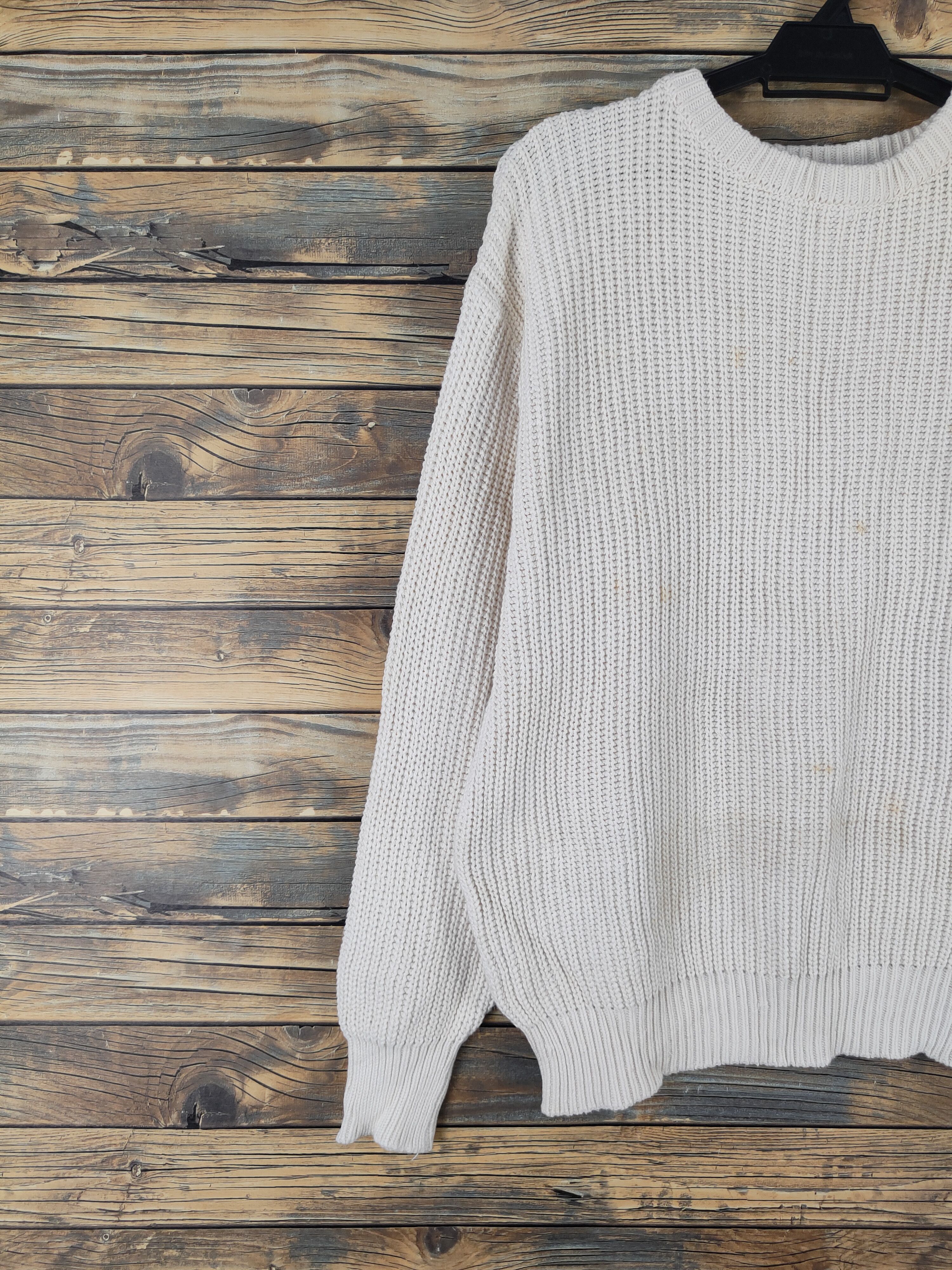 Homespun Knitwear Saburoku Ivory Knitwear Sweatshirts #W2106 Size US M / EU 48-50 / 2 - 3 Thumbnail