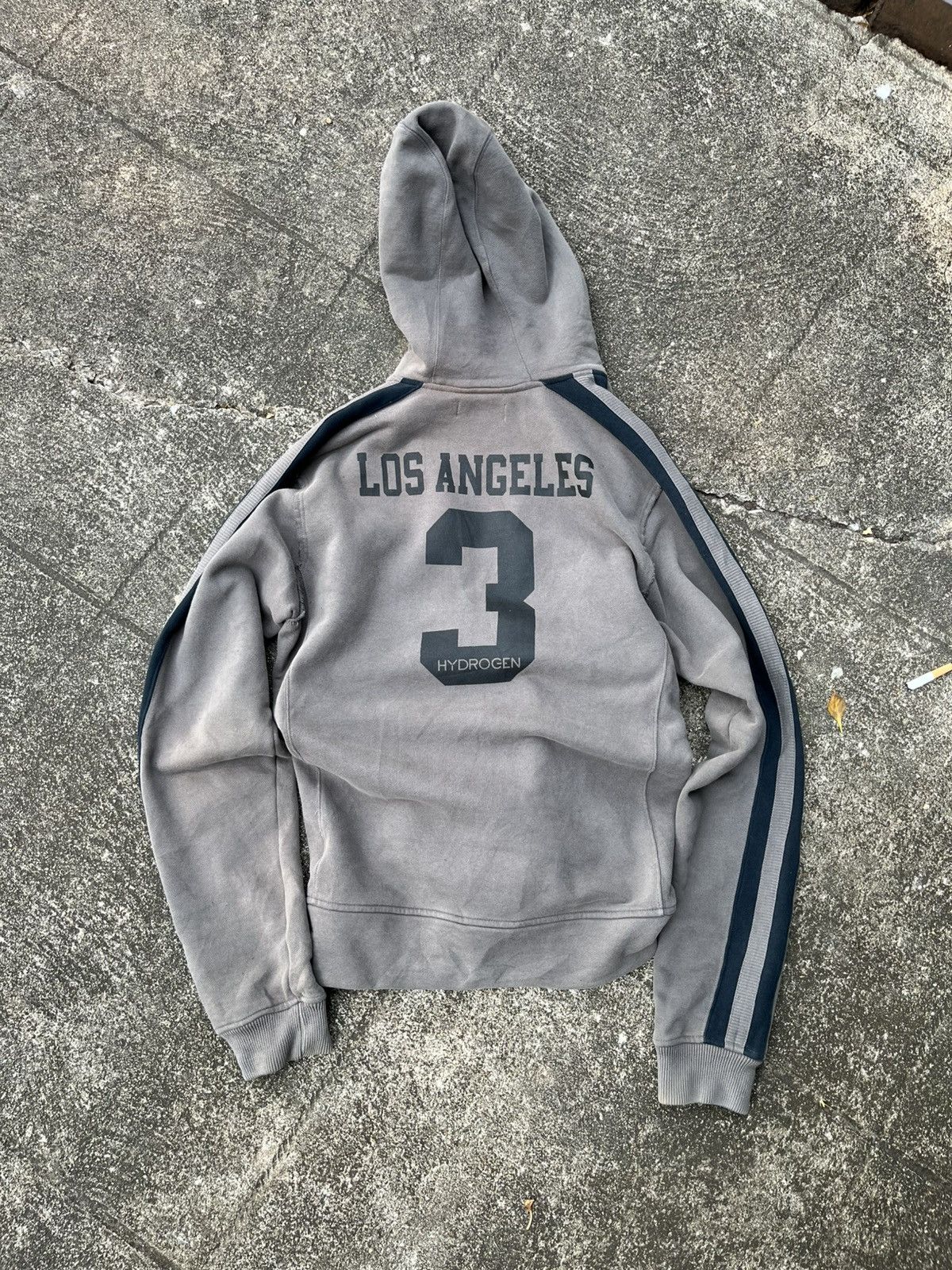 Hysteric Glamour 💥Hydrogen Italy // Faded Double Zippers Hoodie LA Patch Size US XL / EU 56 / 4 - 4 Thumbnail