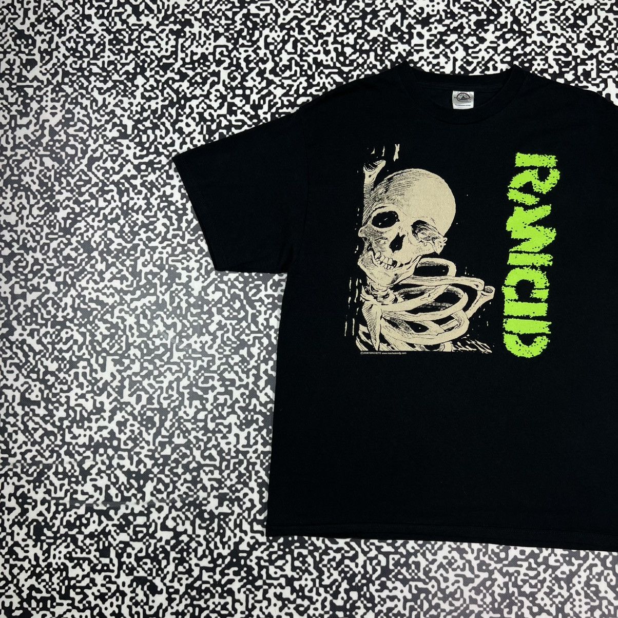 Band Tees Vintage 2006 Rancid Band Rock Skeleton Bones Logo T-shirt Size US L / EU 52-54 / 3 - 2 Thumbnail
