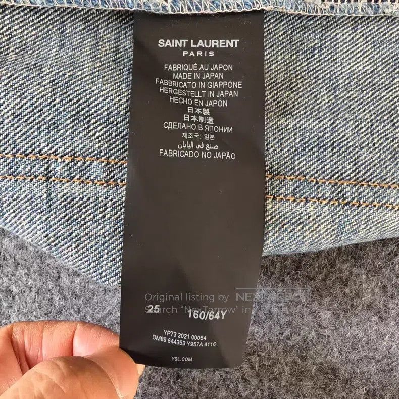 Saint Laurent Paris Saint Laurent Paris Denim shorts Size 25" / US 0 / IT 36 - 4 Thumbnail
