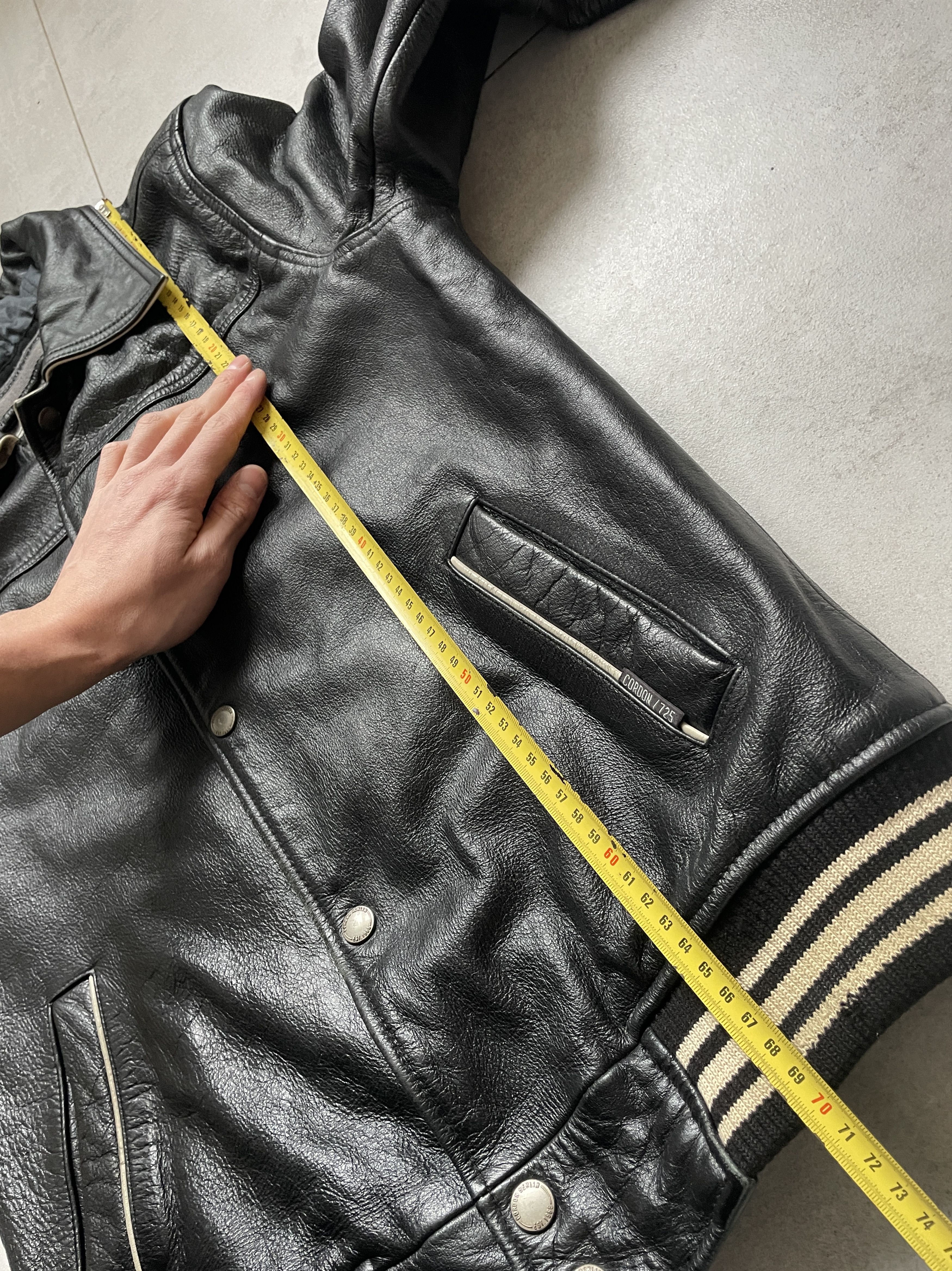Genuine Leather CORDON BERLIN COLLEGE LEATHER VARSITY BOMBER JACKET Size US M / EU 48-50 / 2 - 12 Thumbnail