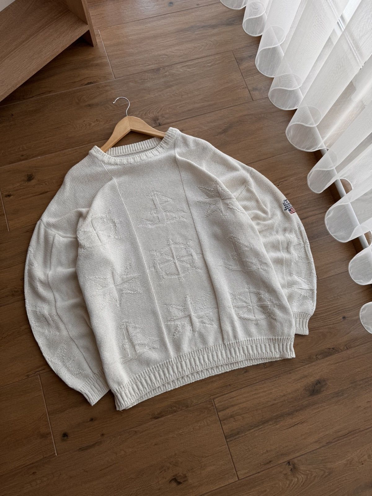 Gant × Vintage Vintage Gant USA Sea Pattern Anchor Fisherman Knitwear Sweat Size US XL / EU 56 / 4 - 7 Thumbnail