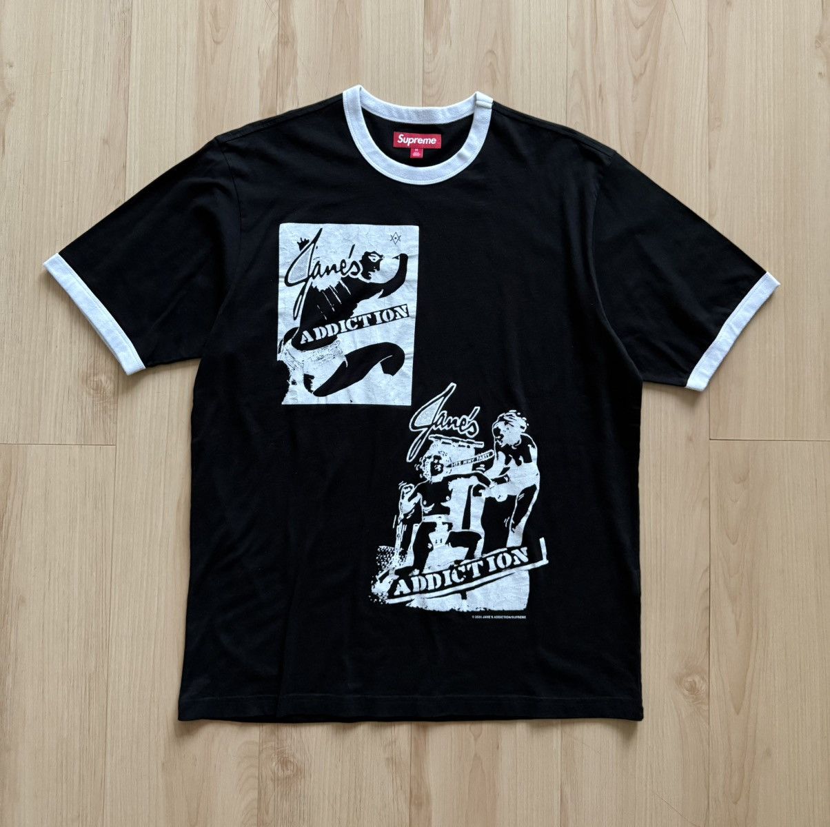 Supreme Jane's Addiction Ringer T Shirt Black