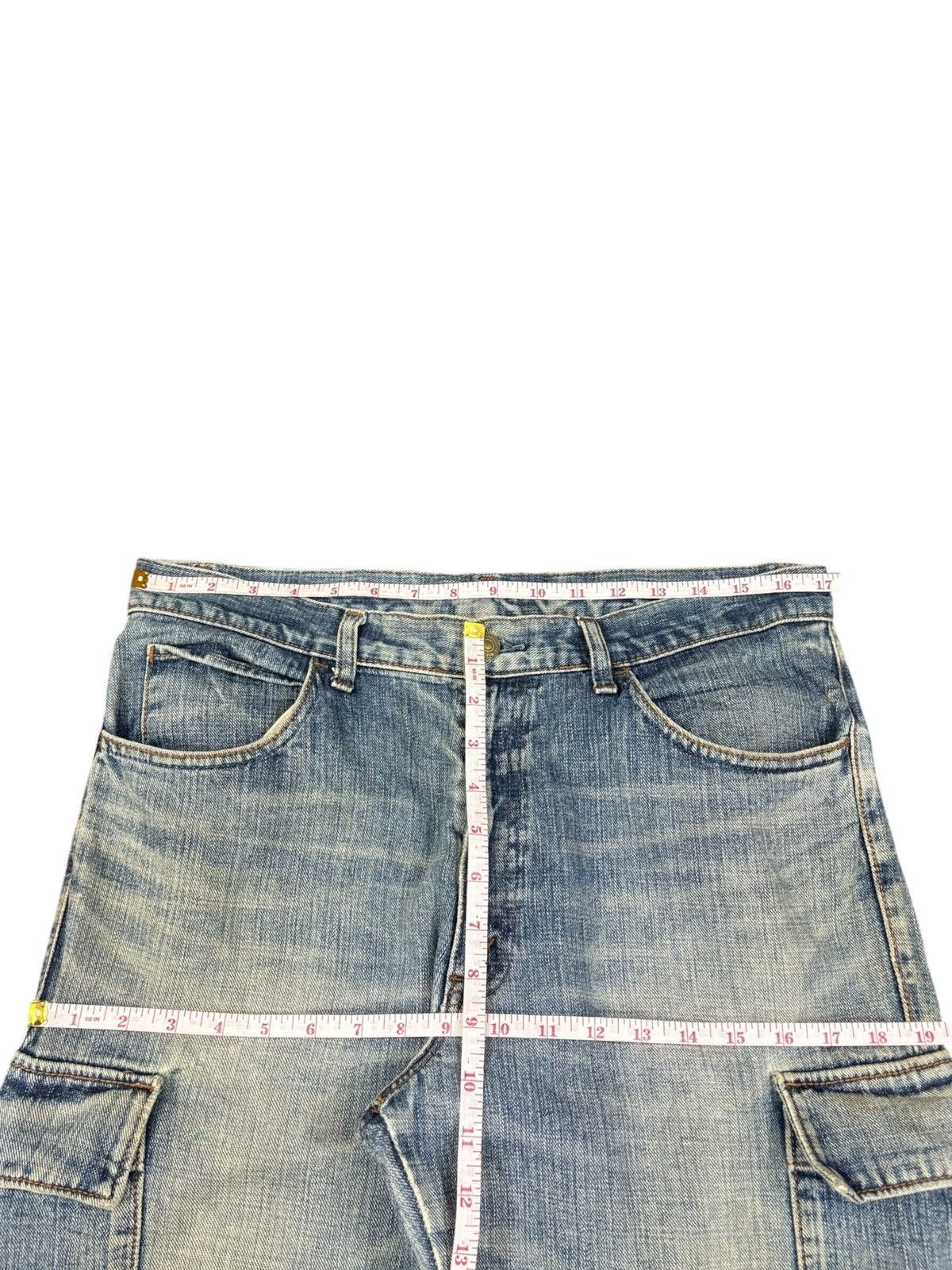 Japanese Brand Vintage Japanese Brand Cargo Distressed Baggy Jeans Size US 34 / EU 50 - 10 Thumbnail