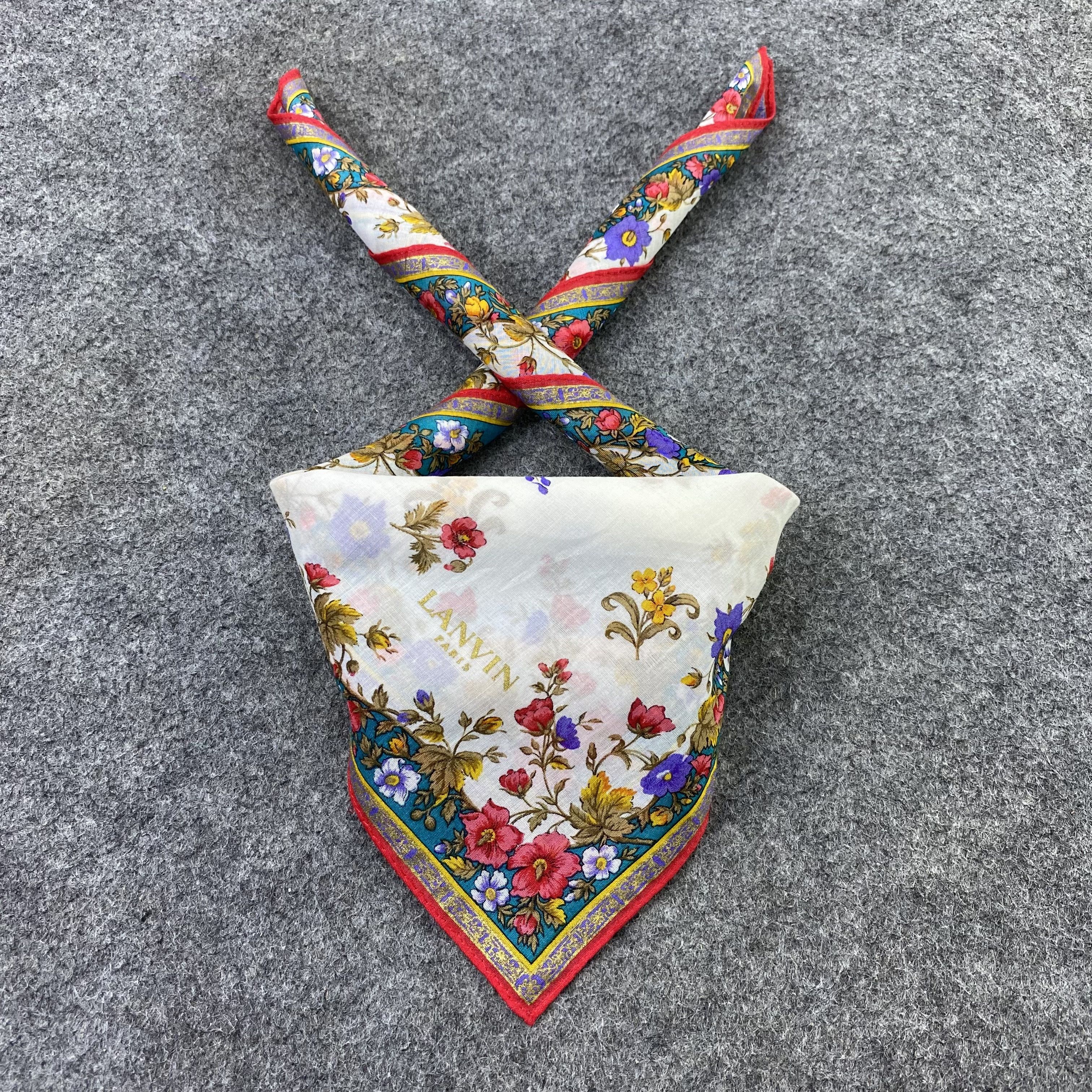 Lanvin Lanvin Handkerchief Neckerchief Bandana-B1638 Size ONE SIZE - 2 Thumbnail