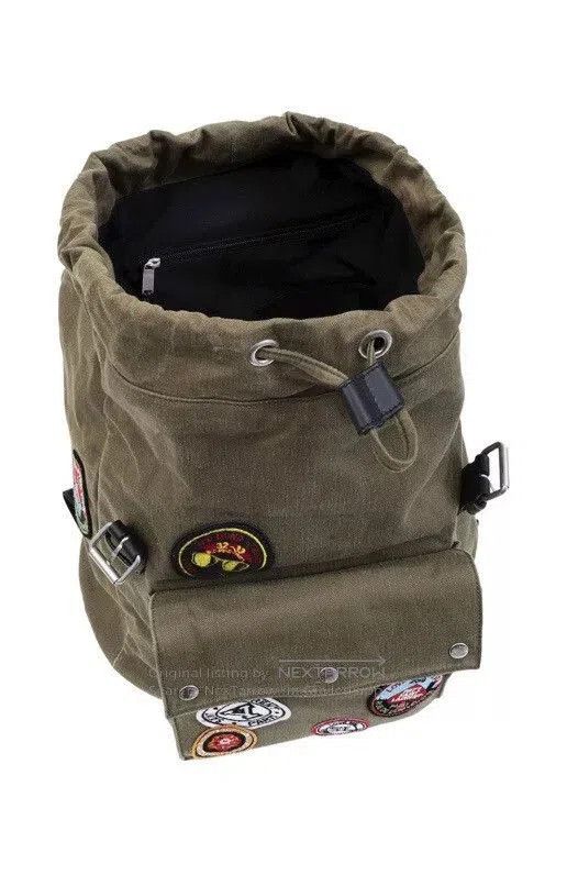 Yves Saint Laurent military green patch backpack from saint laurent. Size ONE SIZE - 9 Thumbnail