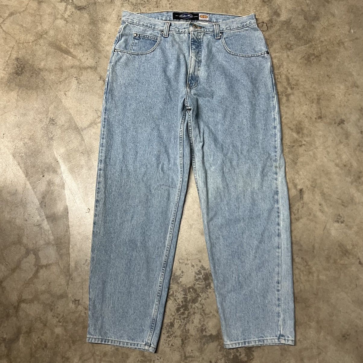Anchor Blue × JNCO × Southpole Vintage 2000’s Anchor Blue BAGGY Denim Jeans Size US 36 / EU 52 - 4 Thumbnail