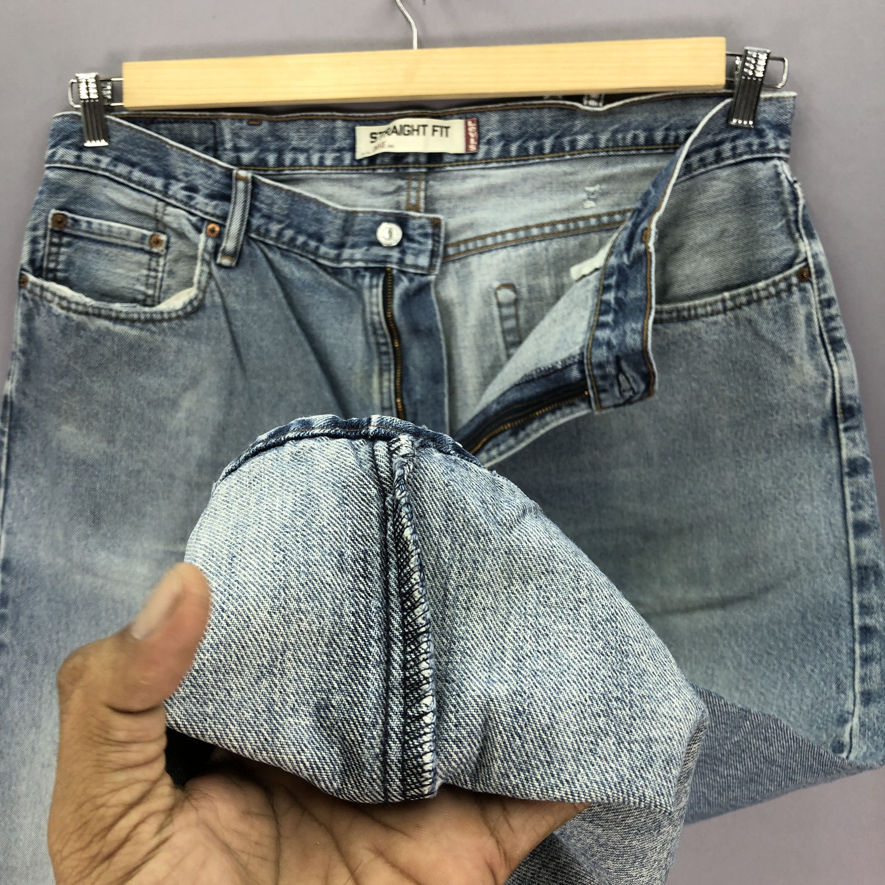 Levi's × Vintage Vintage Y2K Levis Faded Jeans Light Wash Levi's 505 Denim Size US 38 / EU 54 - 8 Thumbnail