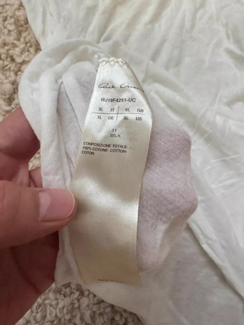 Rick Owens rick owens white short sleeves Size US XL / EU 56 / 4 - 6 Thumbnail