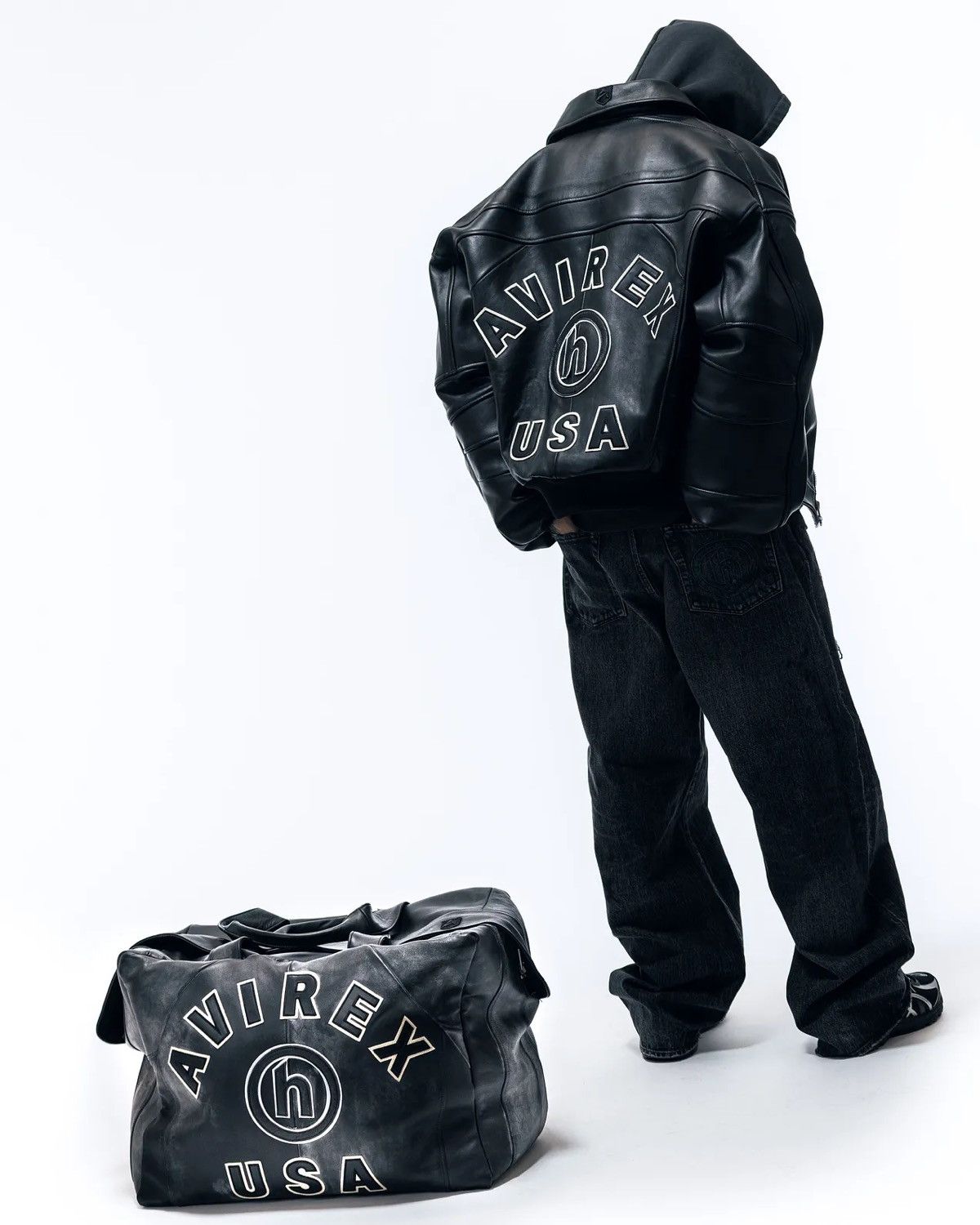 HIDDEN 1 of 20 / Hidden NY × AVIREX Leather Bomber – Size L Size US L / EU 52-54 / 3 - 14 Thumbnail