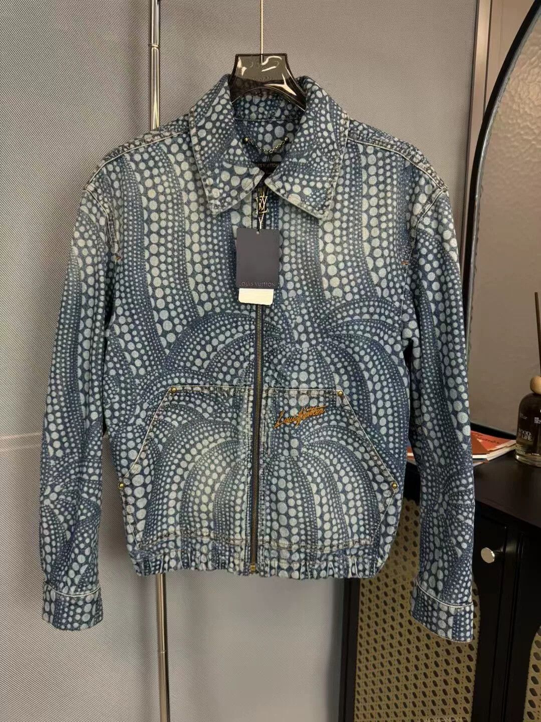 louis vuitton yayoi kusama denim jacket