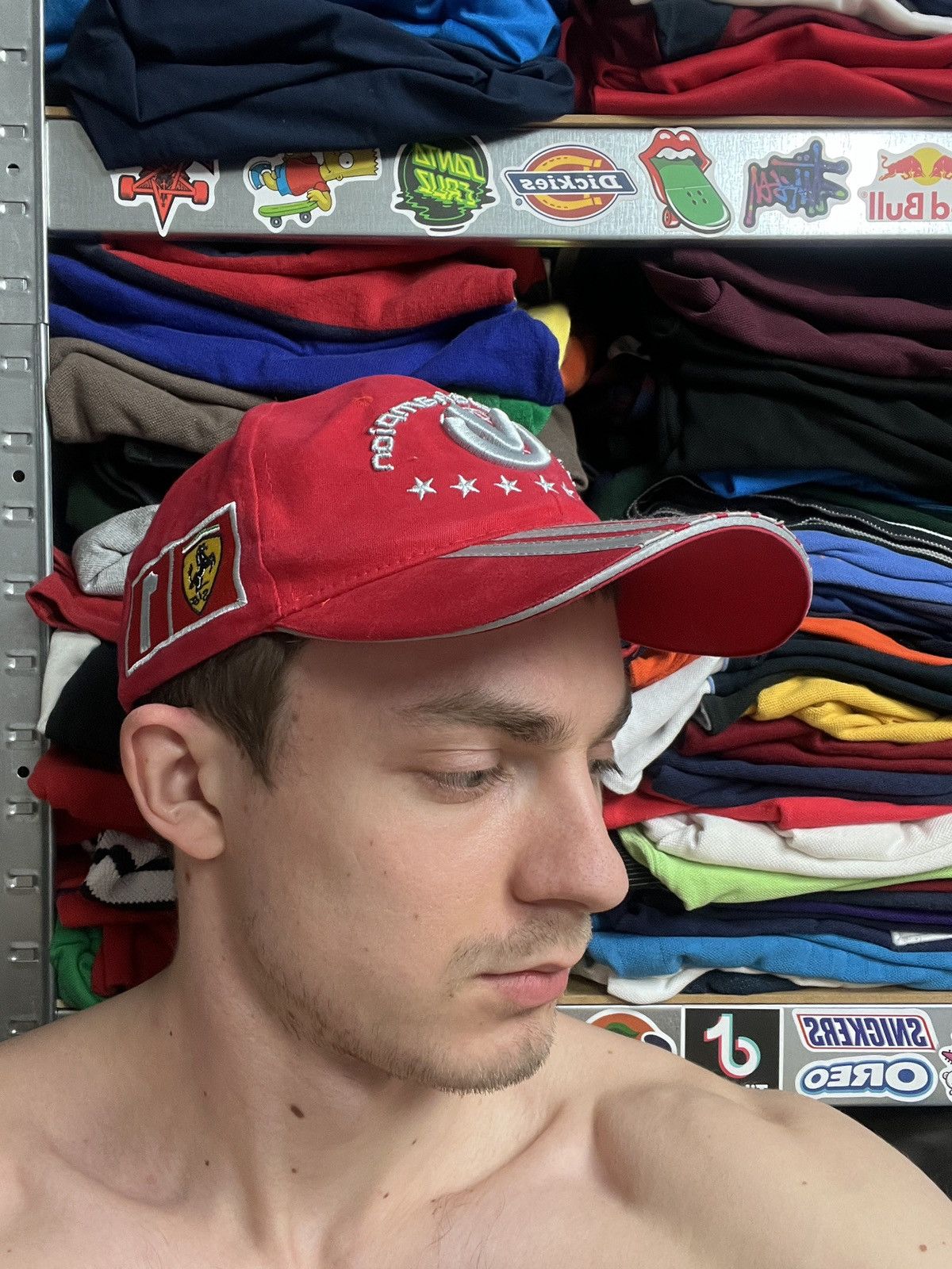 Formula 1 × Vintage Vintage Ferrari Michael Schumacher World Champion Cap Hat Size ONE SIZE - 13 Thumbnail