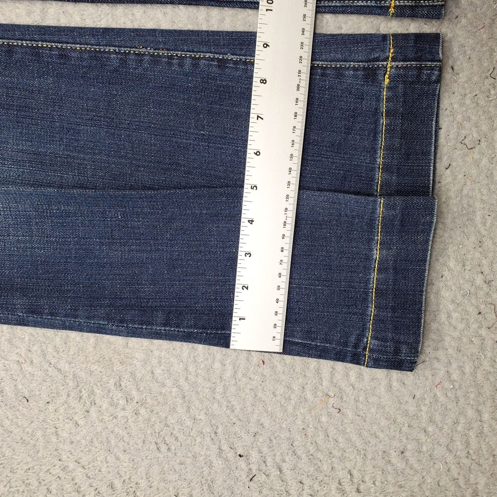 Denime X2 Womens Size 8 Bootcut Jeans Blue Denim Stretch Full Length 28.75 Inseam 5-Pocket Solid Vintage: No Size 30" / US 8 / IT 44 - 5 Thumbnail