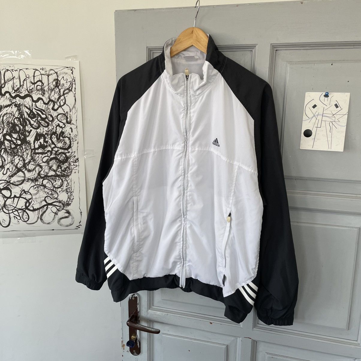 Adidas × Vintage Vintage Tracksuit Jacket zip up Adidas three striped Y2k Size US M / EU 48-50 / 2 - 3 Thumbnail