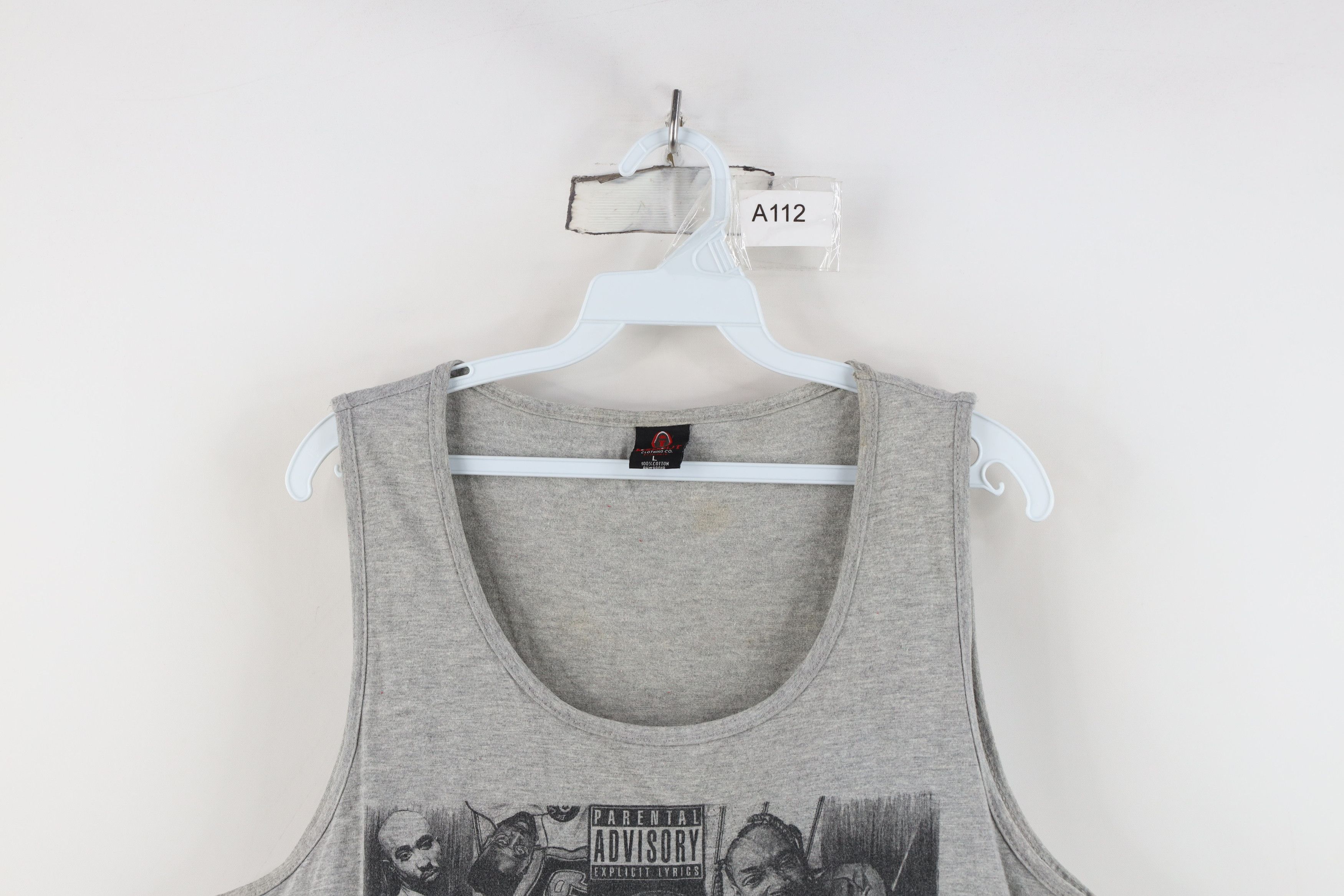 Vintage Vintage Y2K Streetwear Rap Steez Tank Top T-Shirt Gray Size US L / EU 52-54 / 3 - 2 Thumbnail