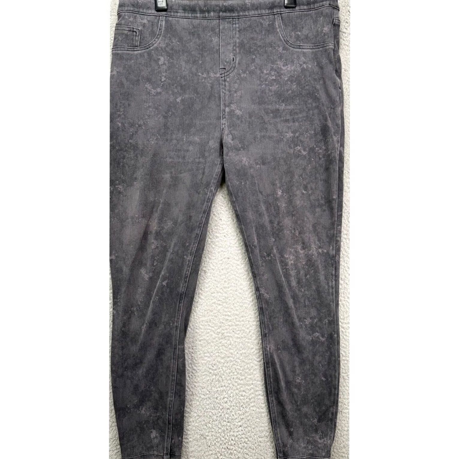 Spanx Spanx Jean-ish Leggings Grey Acid Wash High Rise 2X Plus Size Jegging Pockets Shaping Stretch Denim Size 40" / US 18 - 6 Thumbnail