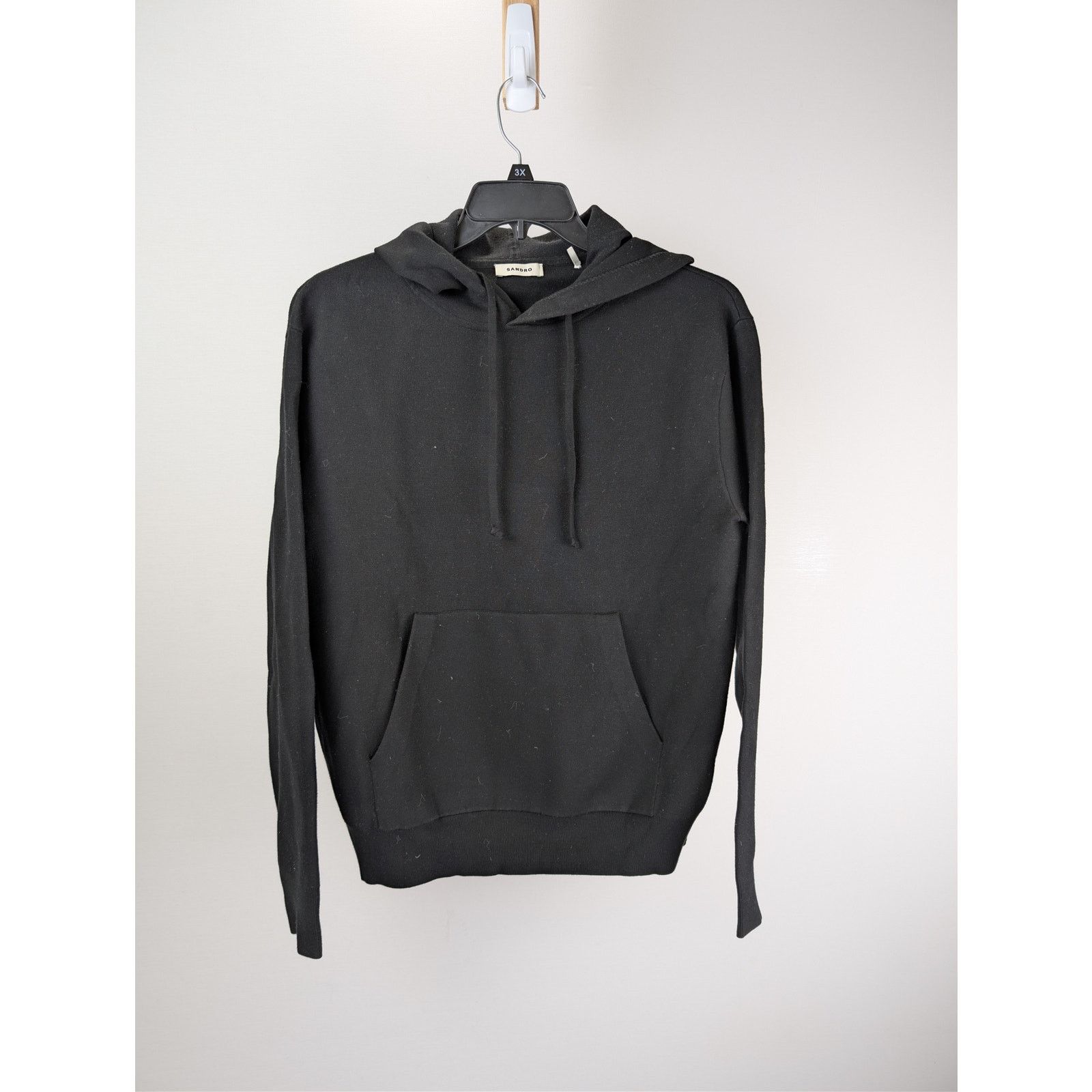 Sandro o1rshd1 CC20 Sandro Hoodie in Black Size US M / EU 48-50 / 2 - 1 Thumbnail