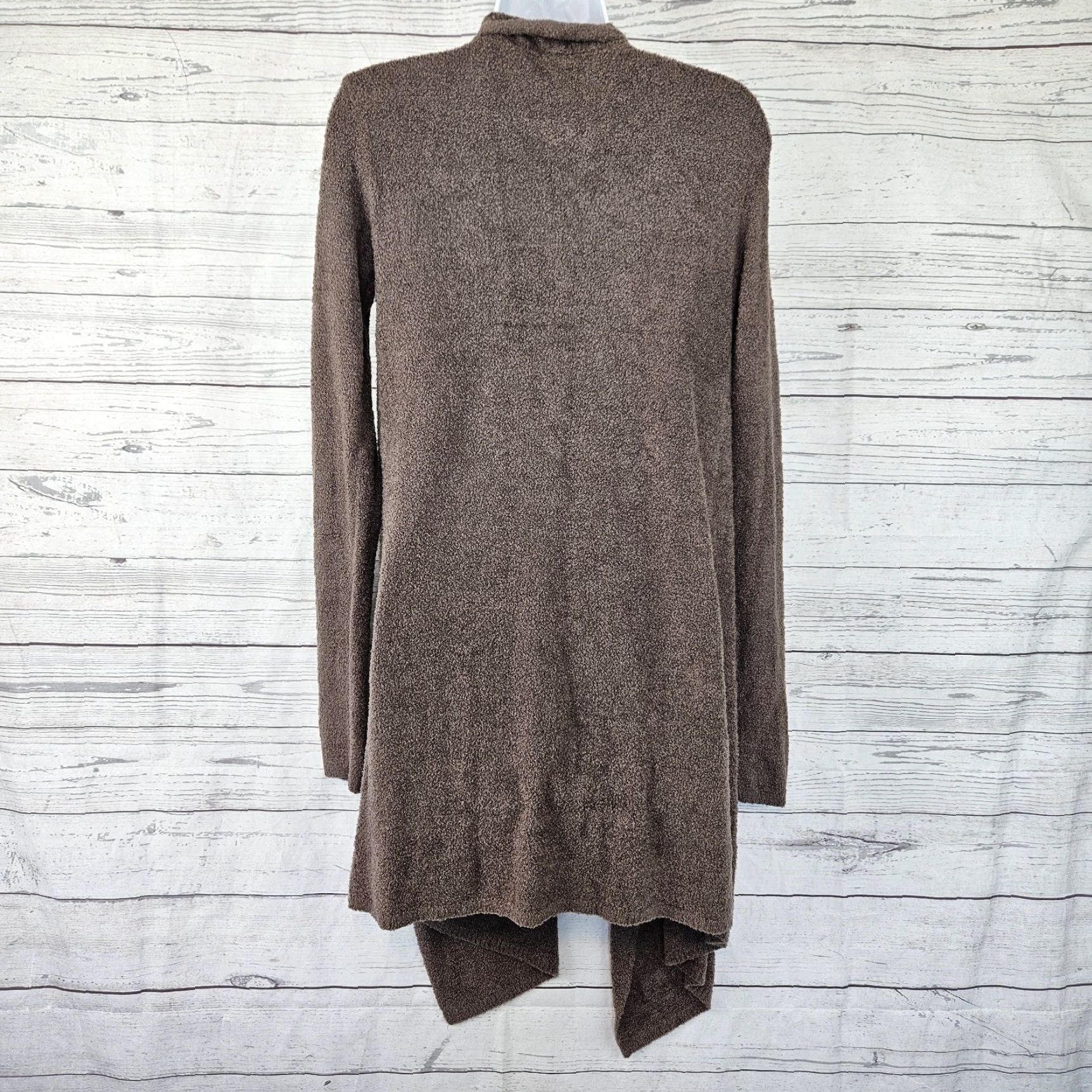 Vintage Barefoot Dreams Cardigan Womens S/M Gray Long Sleeve Knit Nylon Rayon Winter Fall Spring Size S Cardi Size S / US 4 / IT 40 - 3 Thumbnail