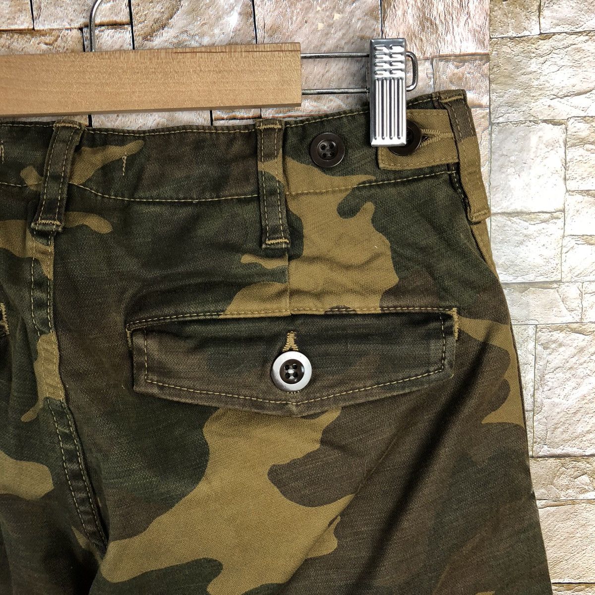 Johnbull John Bull Camo utility military japan Brown Pants #A156 Size US 28 / EU 44 - 20 Thumbnail