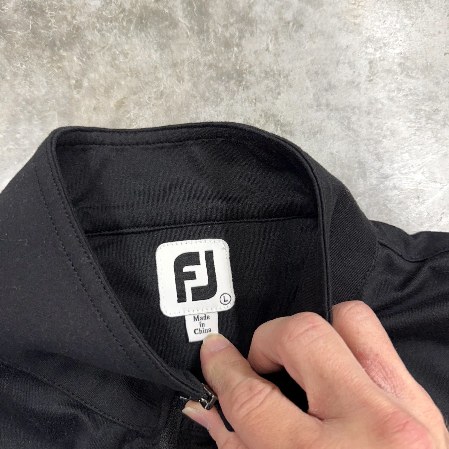 Footjoy FootJoy Jacket Womens L Black Full Zip Golf Stretch Performance Layer Track Jacket Size L / US 10 / IT 46 - 3 Thumbnail