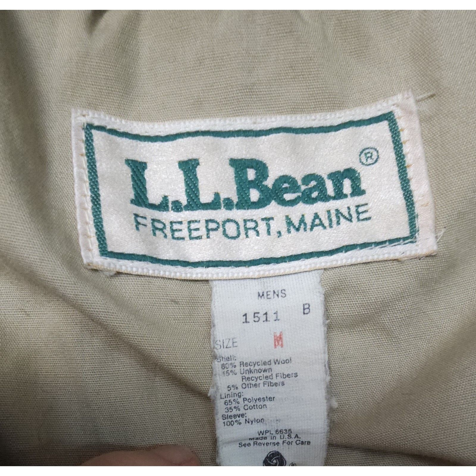 L.L. Bean Vintage LL Bean Recycled Wool Cruiser Jacket Size M Size US M / EU 48-50 / 2 - 7 Thumbnail