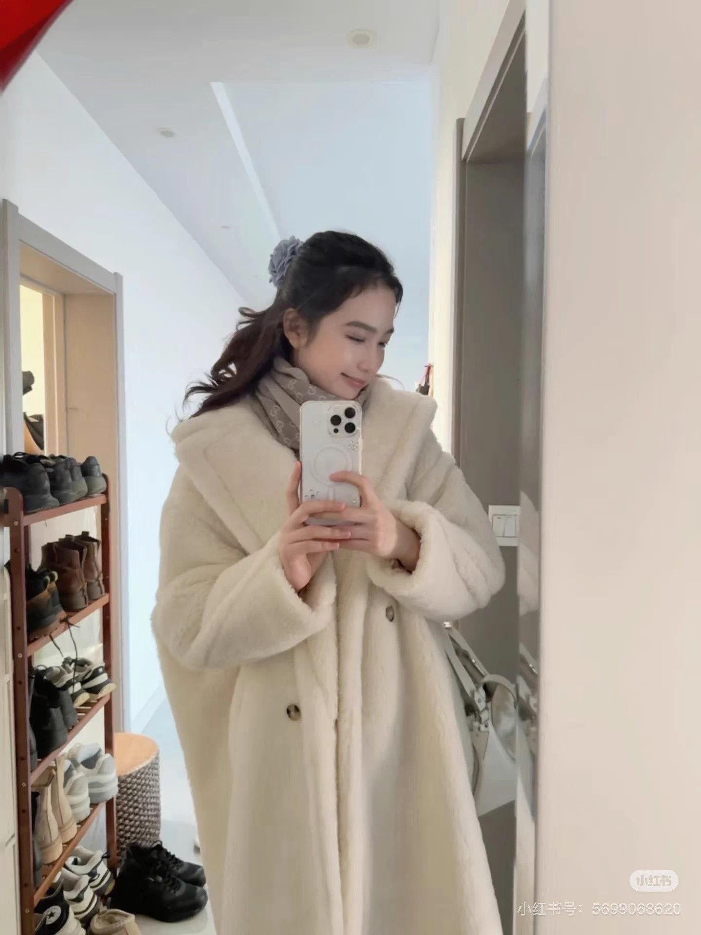 Max Mara Maxmara White Teddy Coat 99 New XS Size XS / US 0-2 / IT 36-38 - 6 Thumbnail