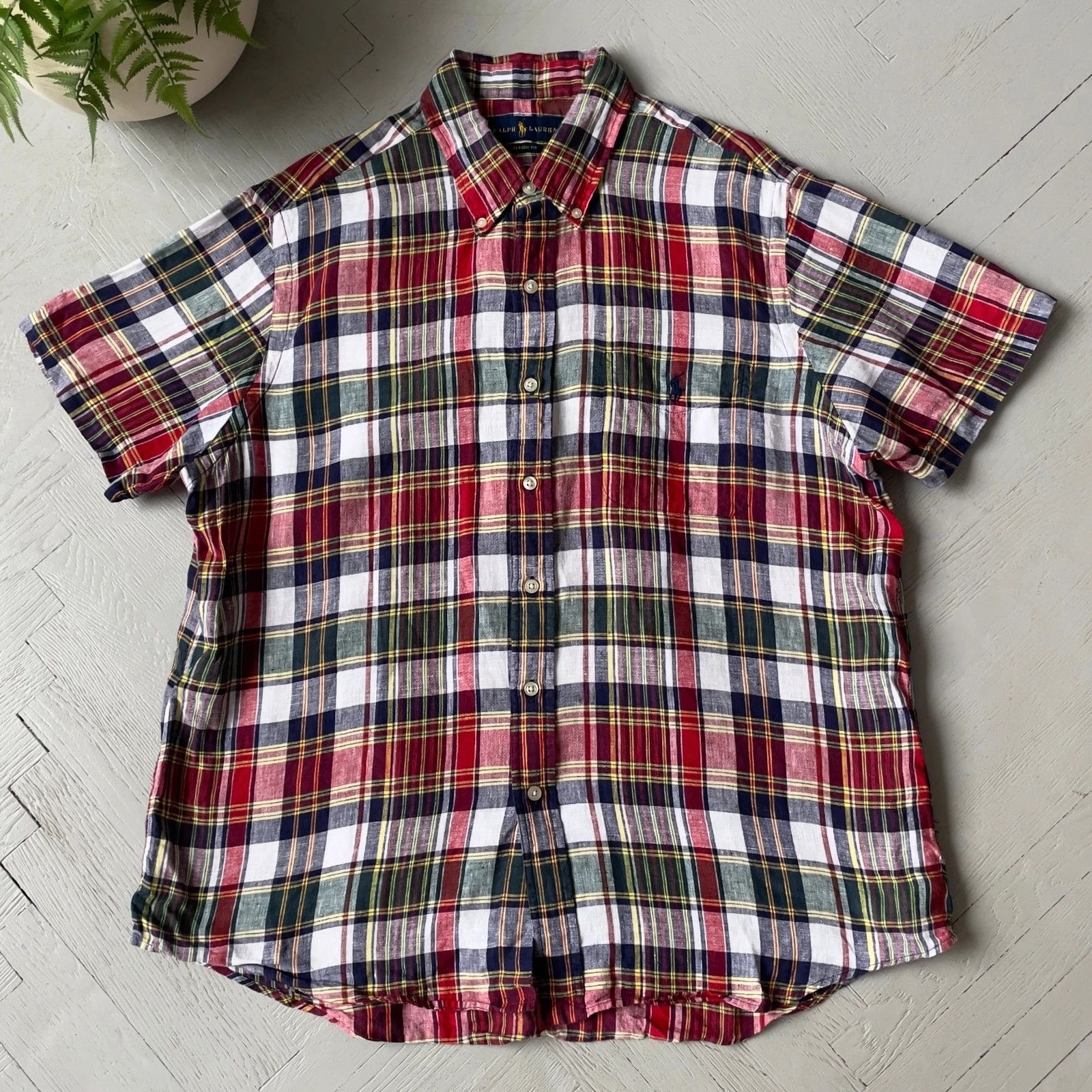 Polo Ralph Lauren Polo by Ralph Lauren Preppy Button Up Linen Shirt Size US L / EU 52-54 / 3 - 1 Thumbnail