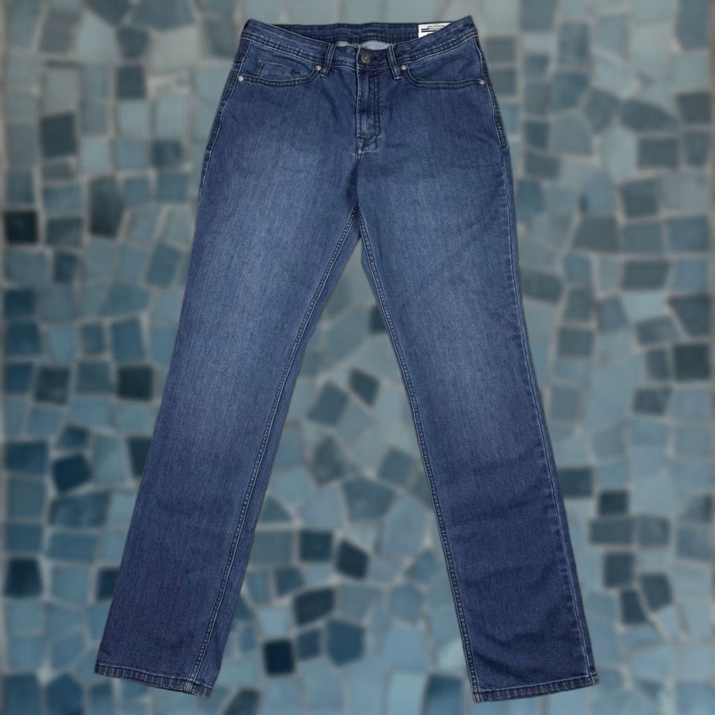 Buffalo David Bitton Buffalo David Bitton Jeans Slim Straight Jeans Mens 32x34 Denim Blue 5-Pocket Logo 90s Cowboy Pattern: Solid Shirt? Size US 32 / EU 48 - 1 Thumbnail