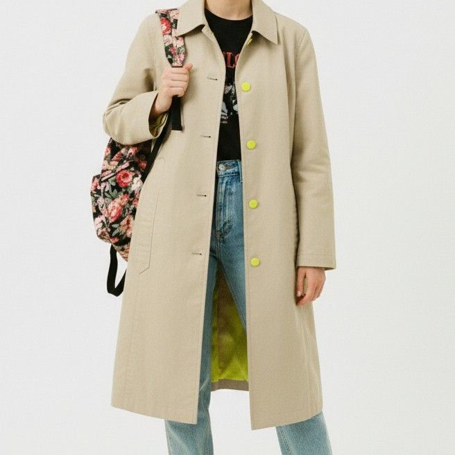 Nine West Defunct 9 West Longcoat Belt Trench Coat Outerwear Beige Size M / US 6-8 / IT 42-44 - 1 Thumbnail
