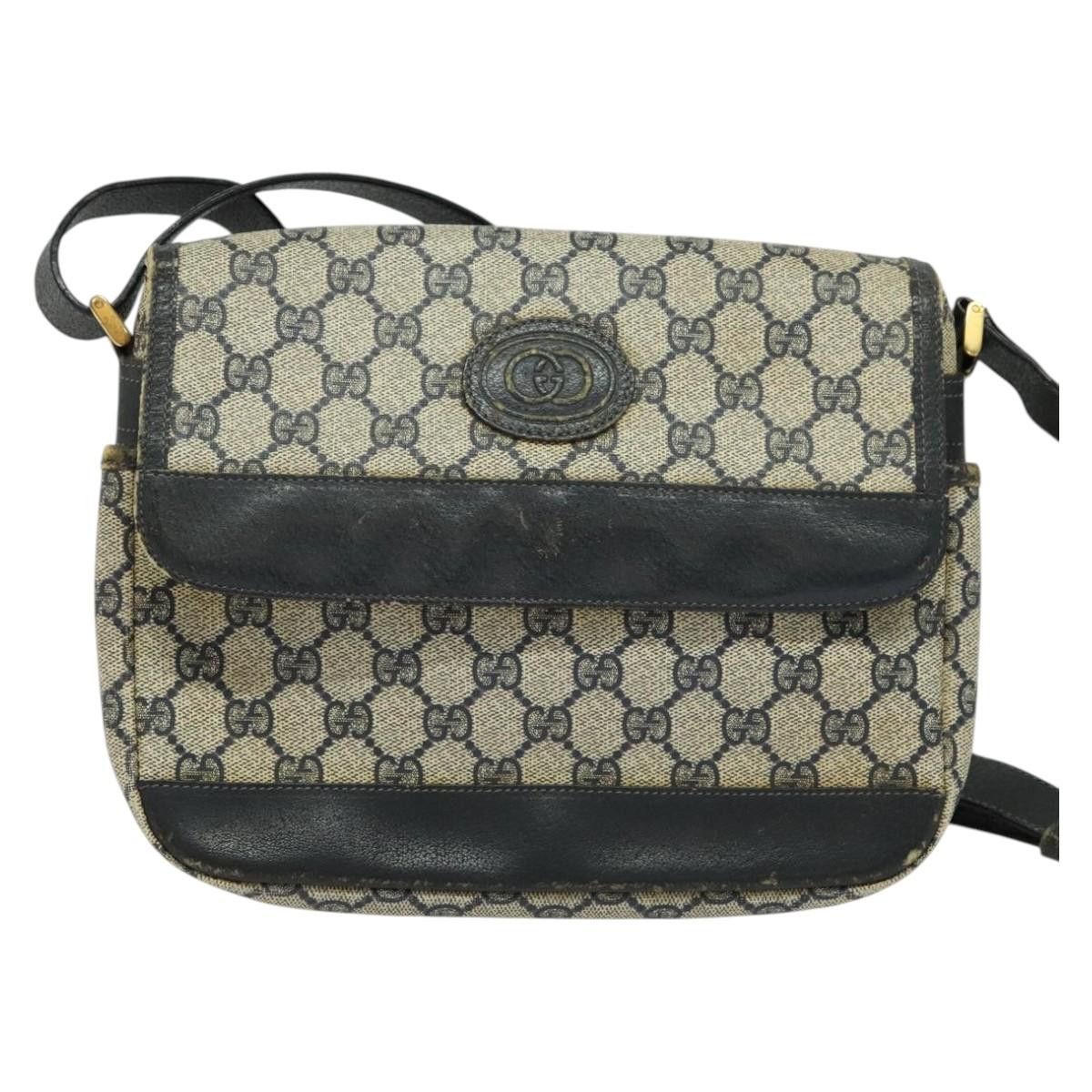 Gucci GUCCI GG Supreme Shoulder Bag Pvc Navy Gold Size ONE SIZE - 2 Thumbnail