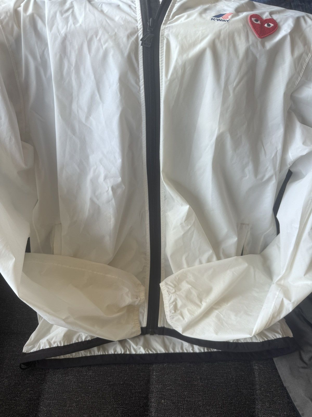 Comme des Garcons PLAY × K-Way CDG White K-Way Edition Jacket Size US M / EU 48-50 / 2 - 4 Thumbnail