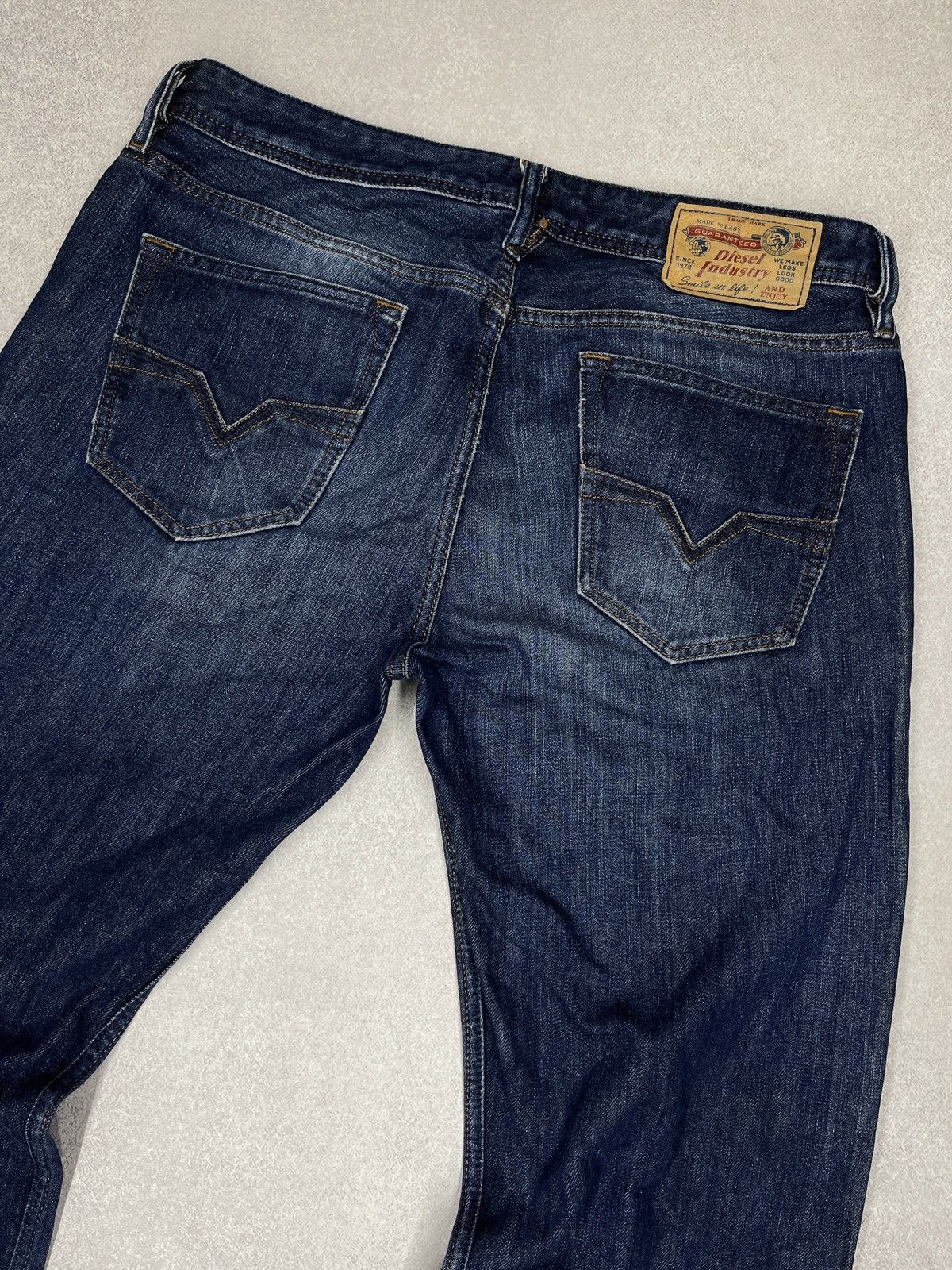 Diesel Mens Diesel Larkee Denim Jeans Blue Y2K Size US 33 - 3 Thumbnail