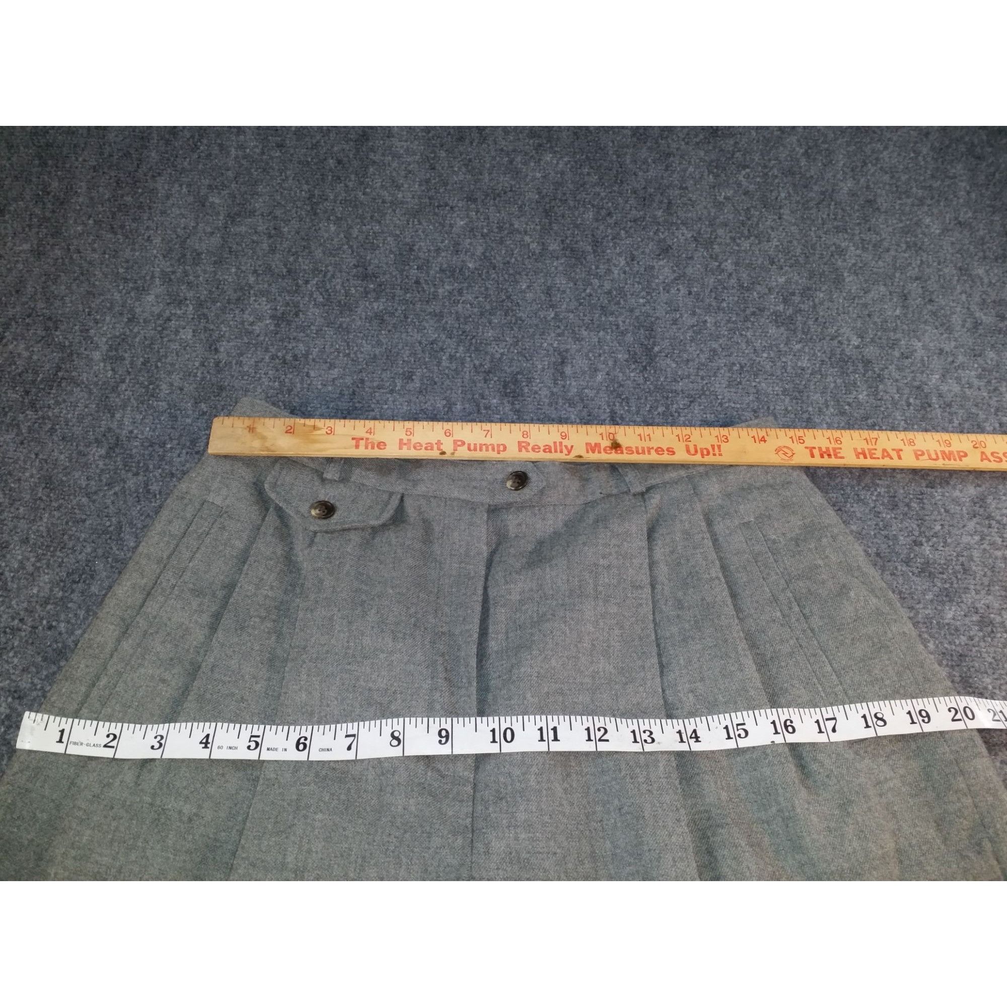 Lauren Ralph Lauren Lauren Ralph Lauren Wool Pants Women Sz 12 Gray Pleated Work Size 34" / US 12 / IT 48 - 6 Thumbnail
