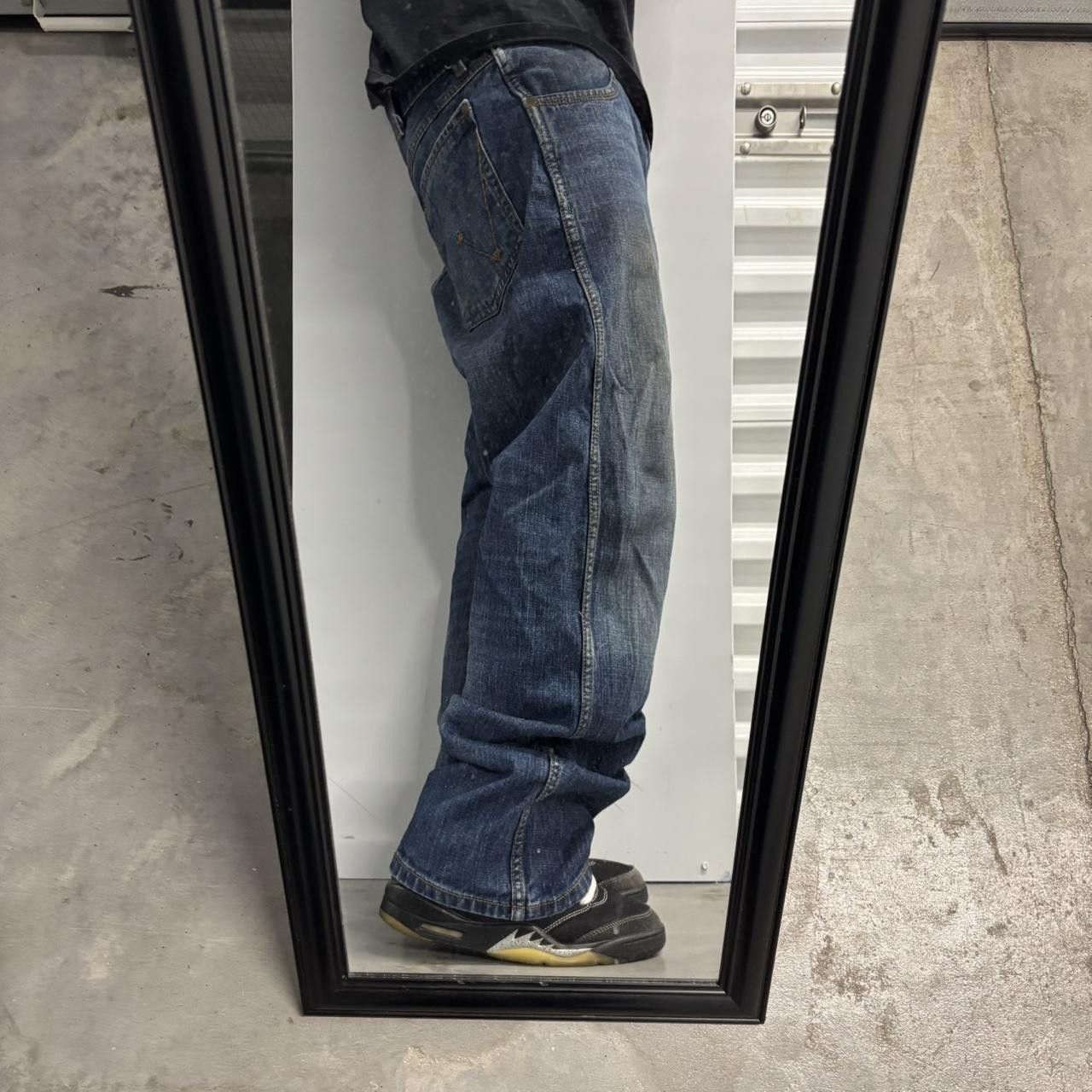 Vintage Crazy Vintage Y2K/2000s Grunge Faded Dark Wash Bootcut Denim Jeans! 34x30 Size US 34 / EU 50 - 2 Thumbnail