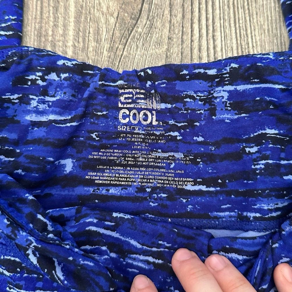 Other 32 cool black blue striped leggings Size 28" / US 6 / IT 42 - 3 Thumbnail
