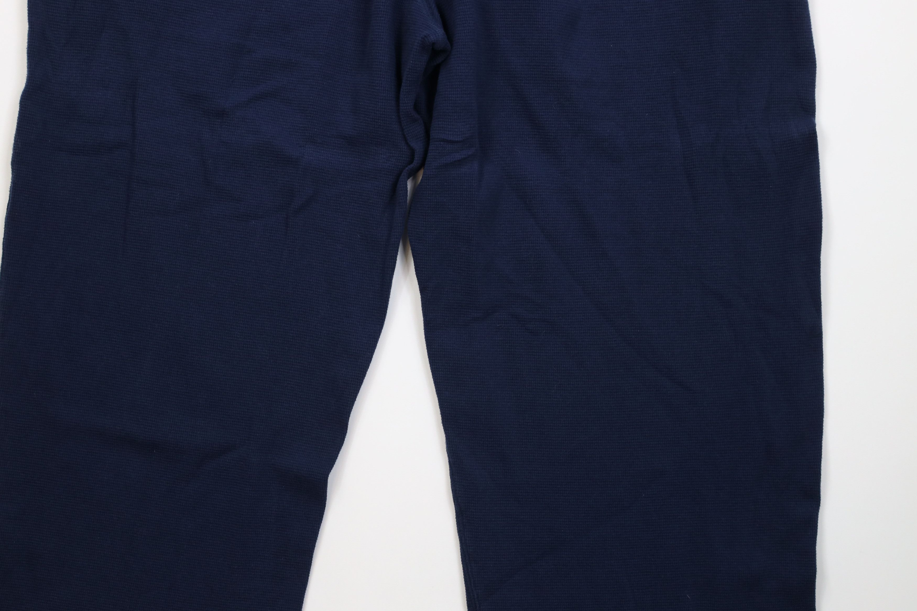 Ralph Lauren Vintage Y2K Ralph Lauren Waffle Wide Leg Sweatpants Blue Size US 38 / EU 54 - 14 Thumbnail