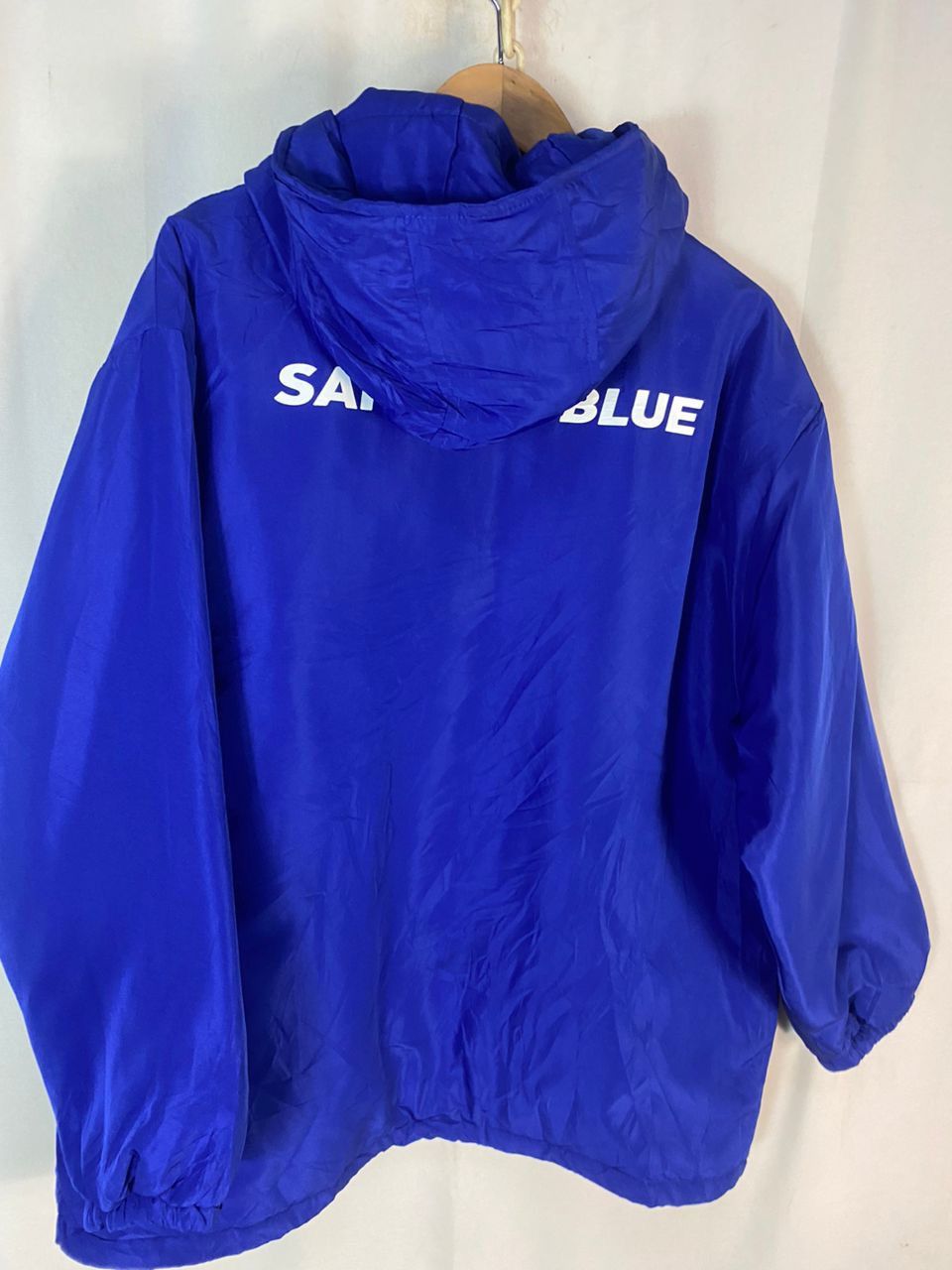 Japanese Brand Samurai blue japan football team zipper hoodie jacket Size US L / EU 52-54 / 3 - 10 Thumbnail